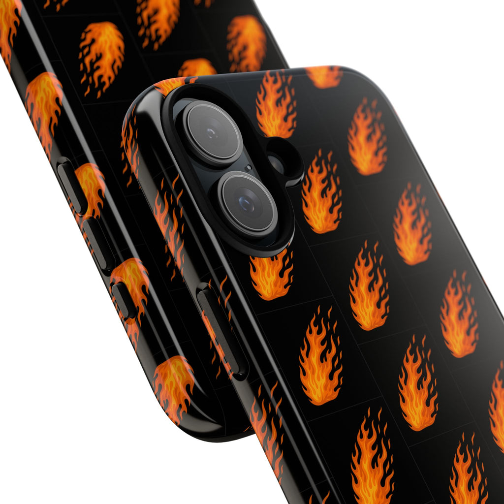 Flame Pattern Phone Case | Tough Cases for Adventurers, Gifts for Fire Lovers, Unique Cellphone Covers, Birthday Accessories, Cool [...]