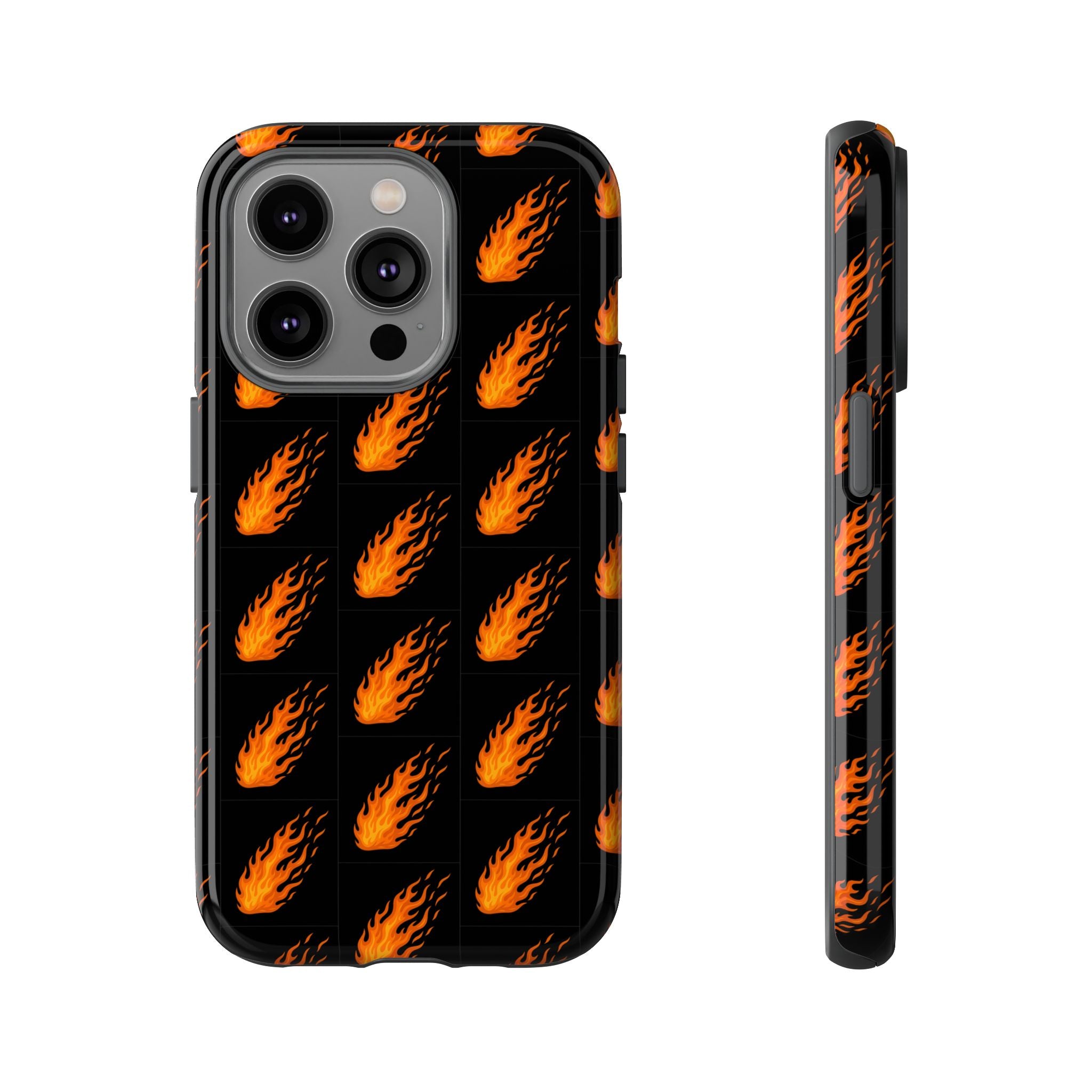 Flame Pattern Phone Case | Tough Cases for Adventurers, Gifts for Fire Lovers, Unique Cellphone Covers, Birthday Accessories, Cool [...]