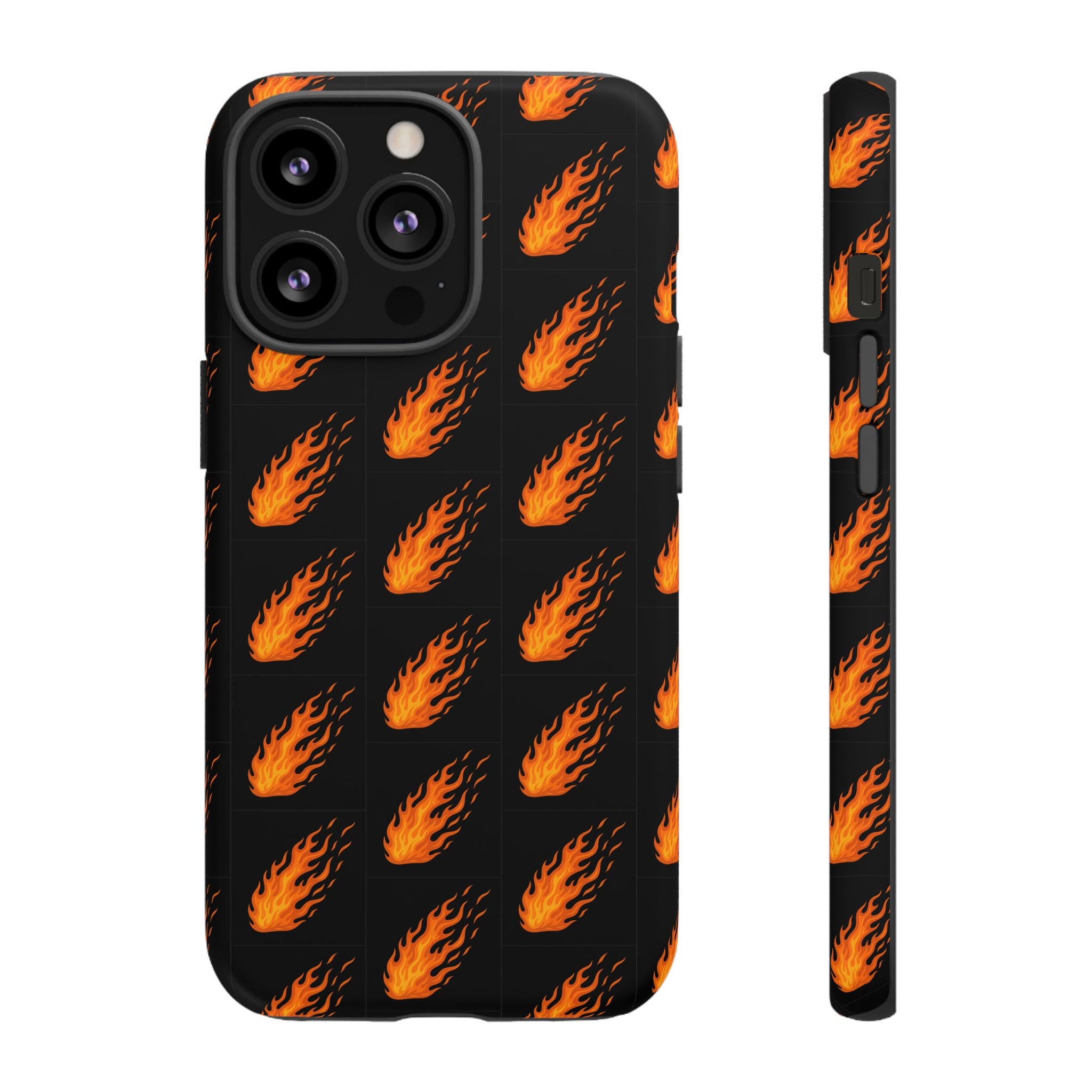Flame Pattern Phone Case | Tough Cases for Adventurers, Gifts for Fire Lovers, Unique Cellphone Covers, Birthday Accessories, Cool [...]