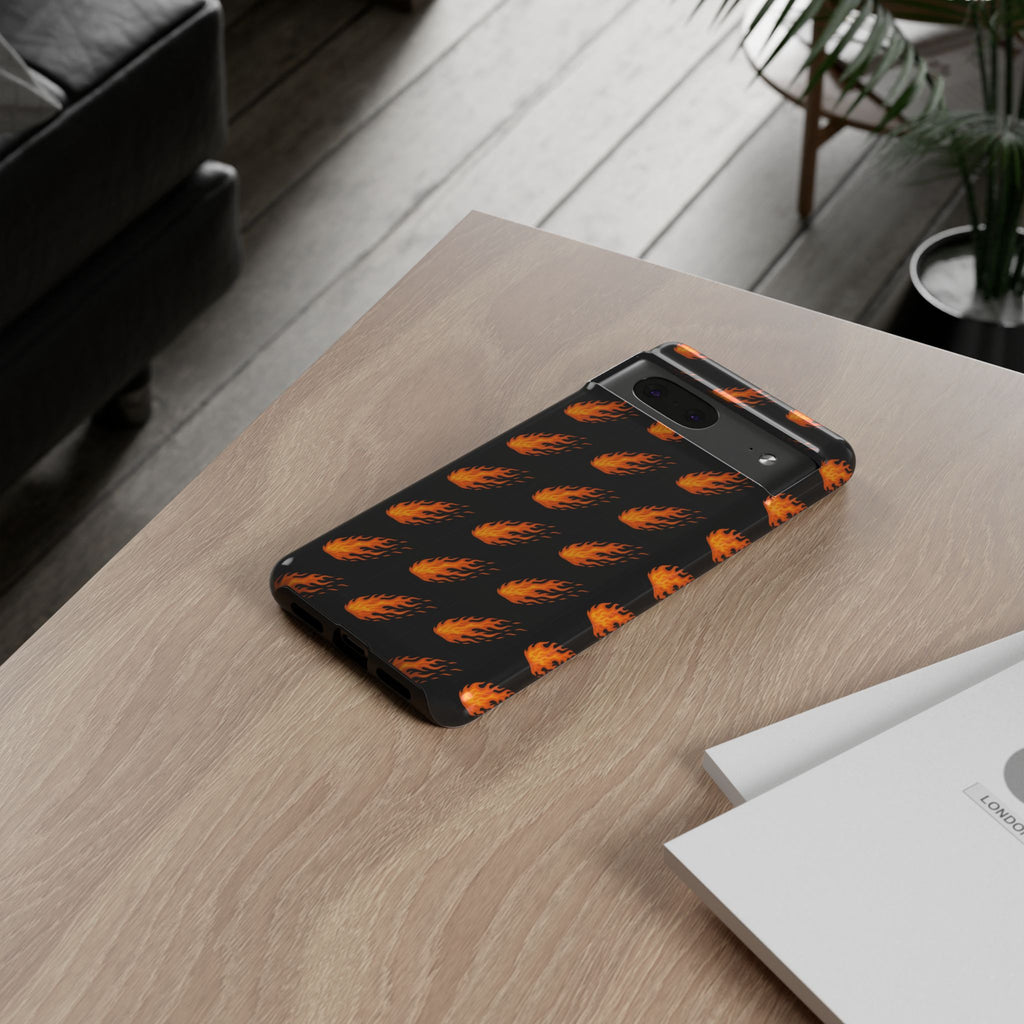 Flame Pattern Phone Case | Tough Cases for Adventurers, Gifts for Fire Lovers, Unique Cellphone Covers, Birthday Accessories, Cool [...]