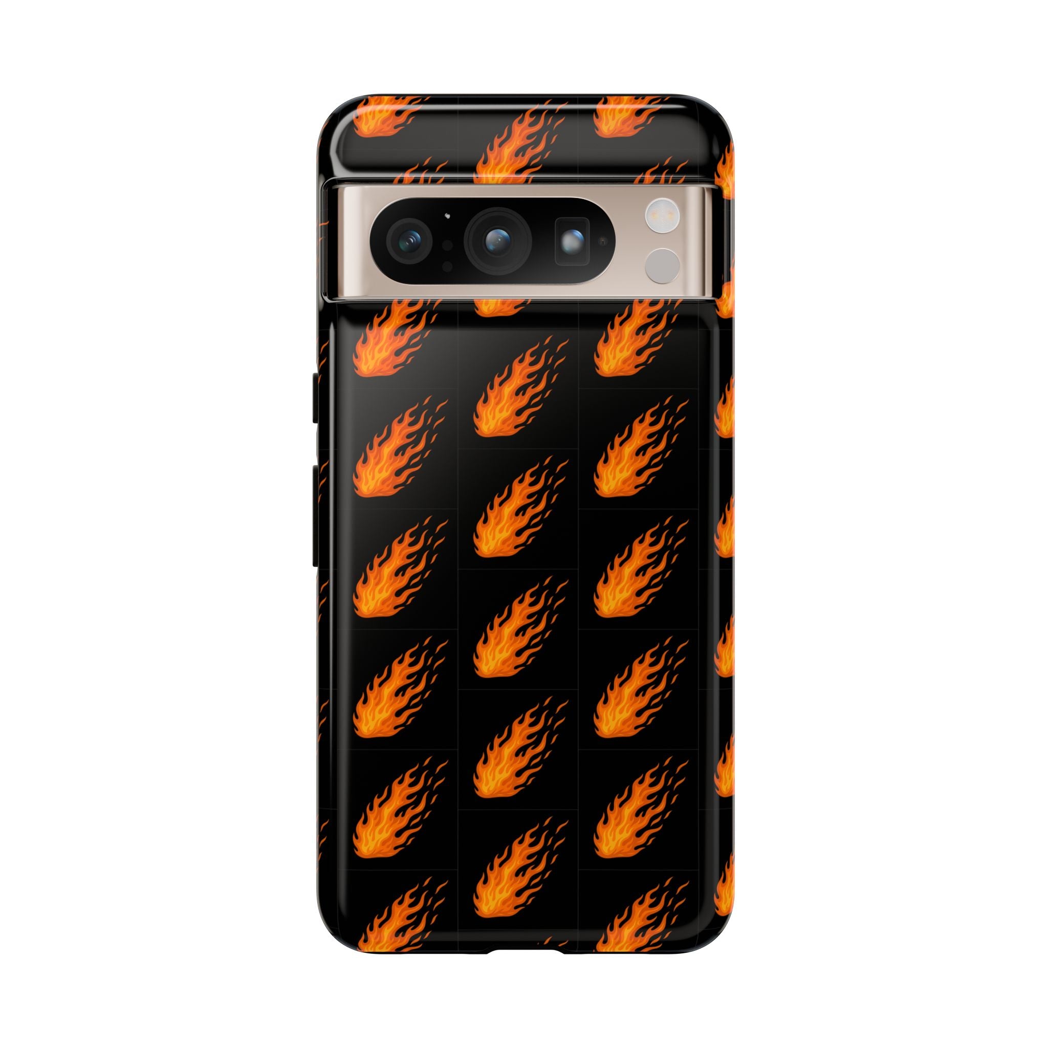 Flame Pattern Phone Case | Tough Cases for Adventurers, Gifts for Fire Lovers, Unique Cellphone Covers, Birthday Accessories, Cool [...]