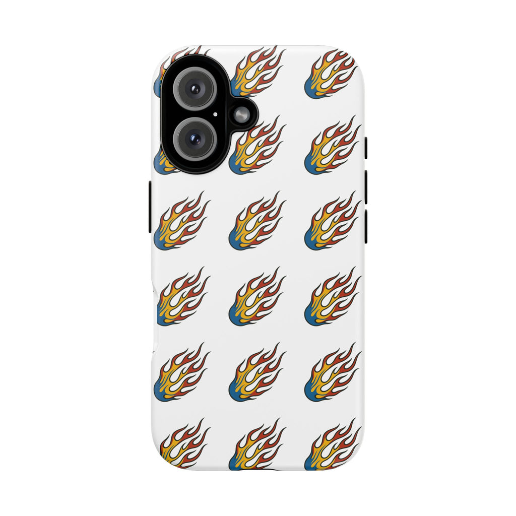 Flame Pattern Phone Case | Tough Cases | Stylish Phone Cover, Gift for Fire Enthusiasts, Trendy Mobile Accessory, Unique Design