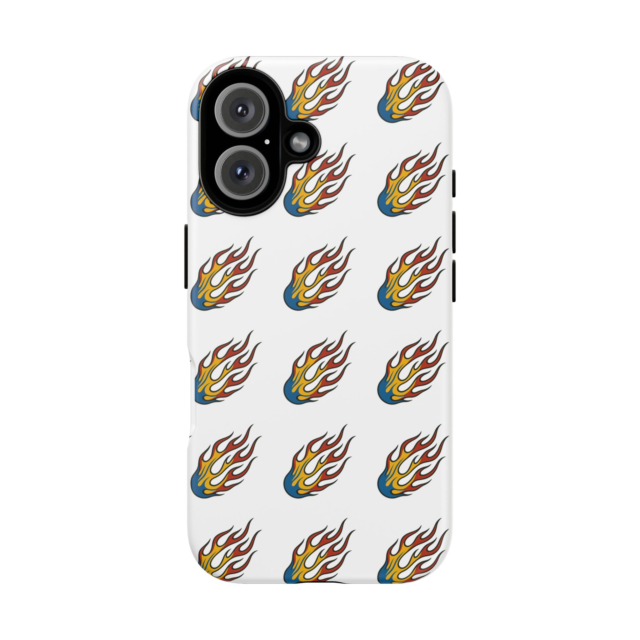 Flame Pattern Phone Case | Tough Cases | Stylish Phone Cover, Gift for Fire Enthusiasts, Trendy Mobile Accessory, Unique Design