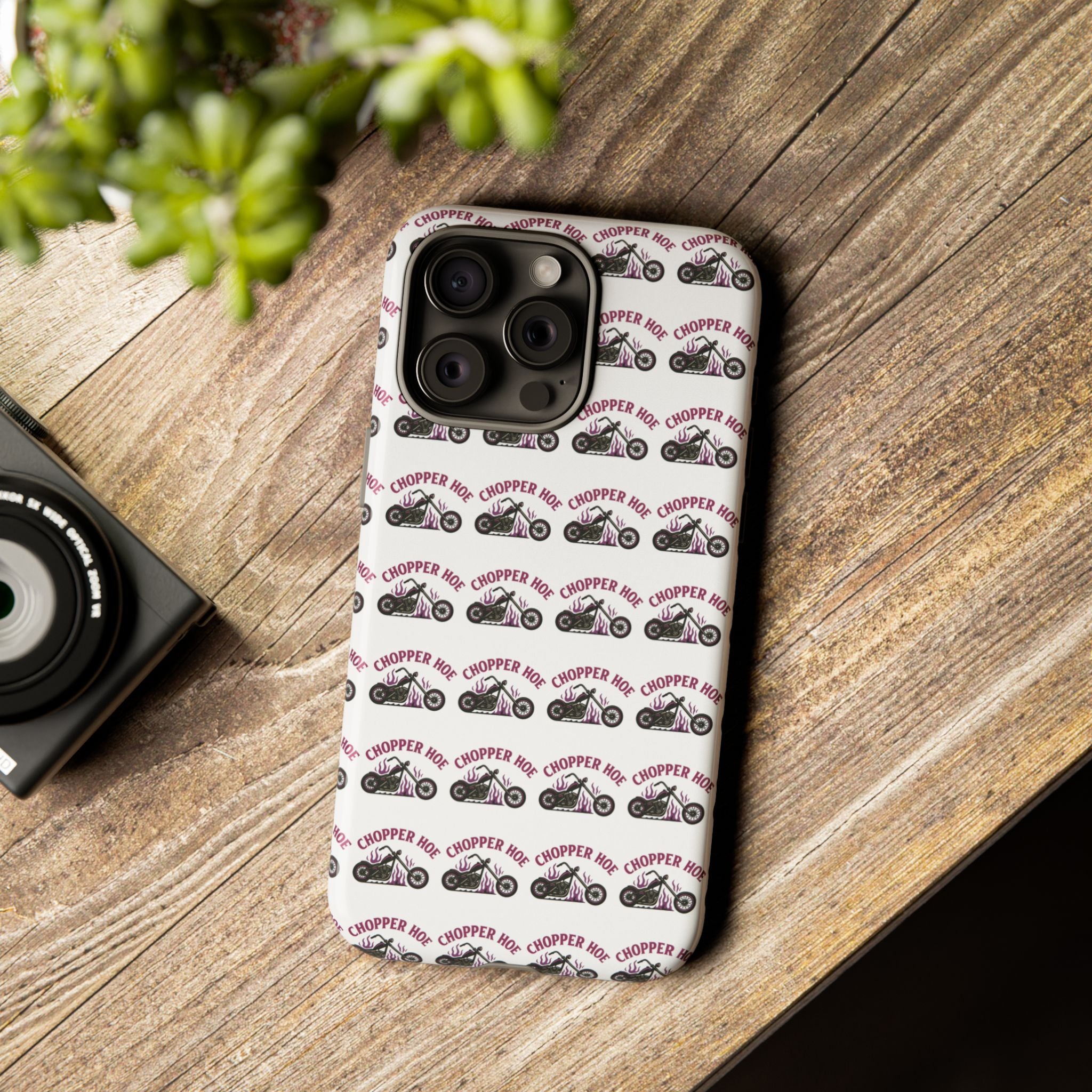 Chopper Hoe Phone Case, Tough Cases for Motorcycle Lovers, Biker Gifts, Custom Phone Cover, Cool Accessory for Him/Her