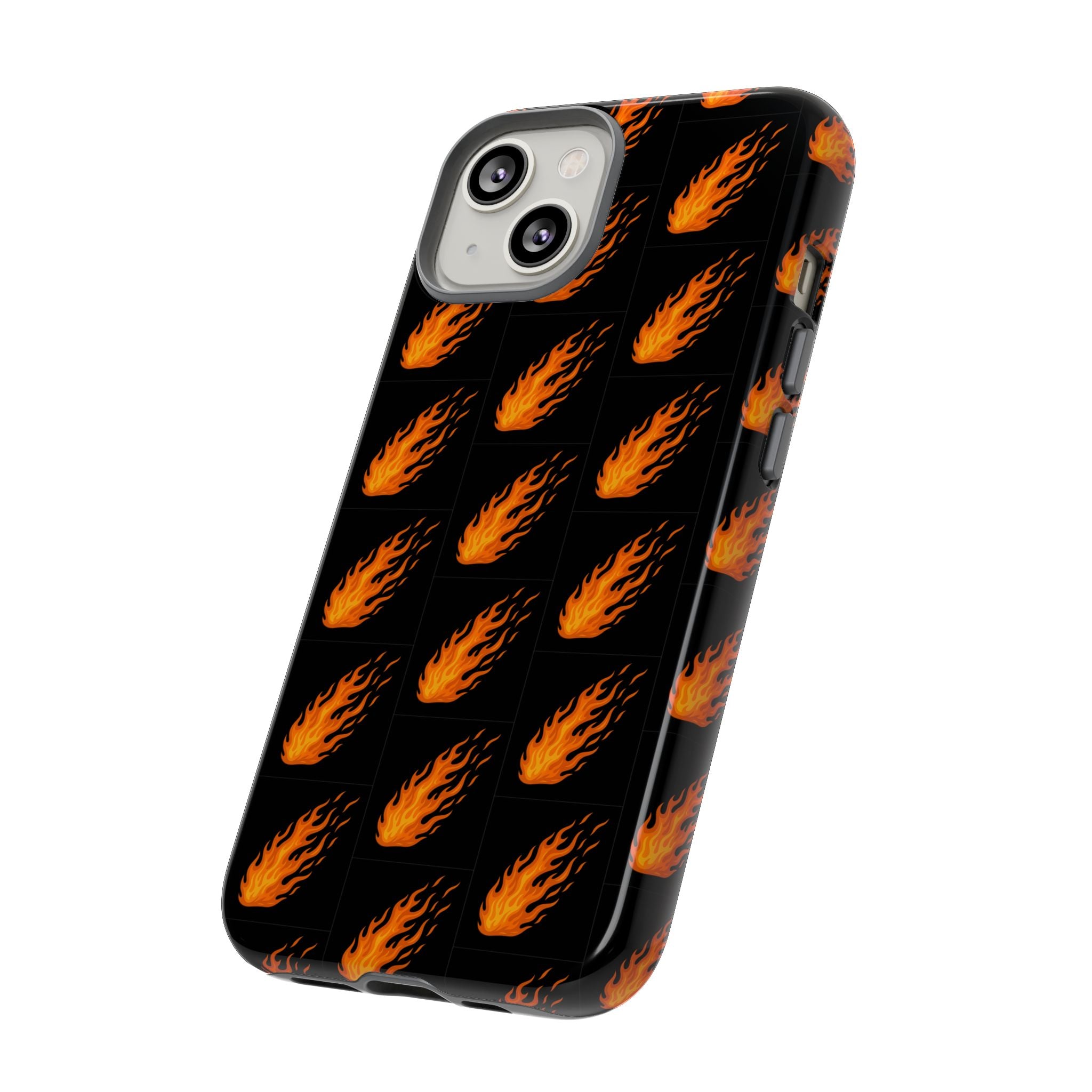 Flame Pattern Phone Case | Tough Cases for Adventurers, Gifts for Fire Lovers, Unique Cellphone Covers, Birthday Accessories, Cool [...]