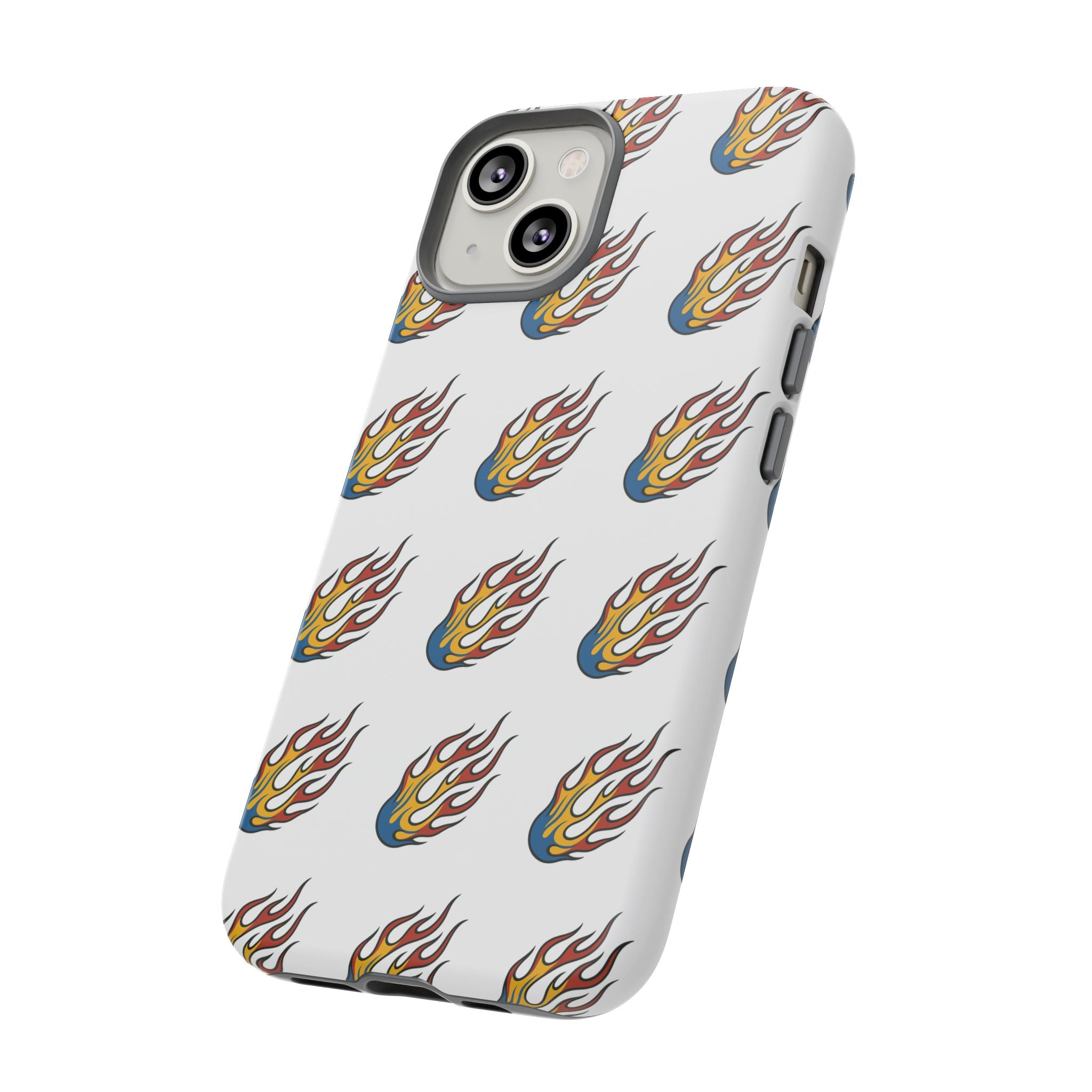 Flame Pattern Phone Case | Tough Cases | Stylish Phone Cover, Gift for Fire Enthusiasts, Trendy Mobile Accessory, Unique Design