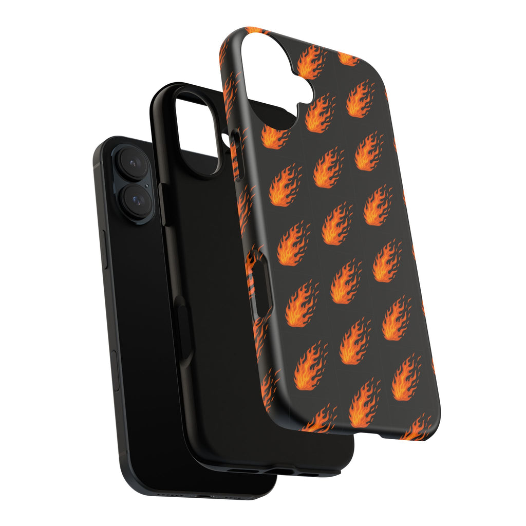 Flame Pattern Phone Case | Tough Cases for Adventurers, Gifts for Fire Lovers, Unique Cellphone Covers, Birthday Accessories, Cool [...]