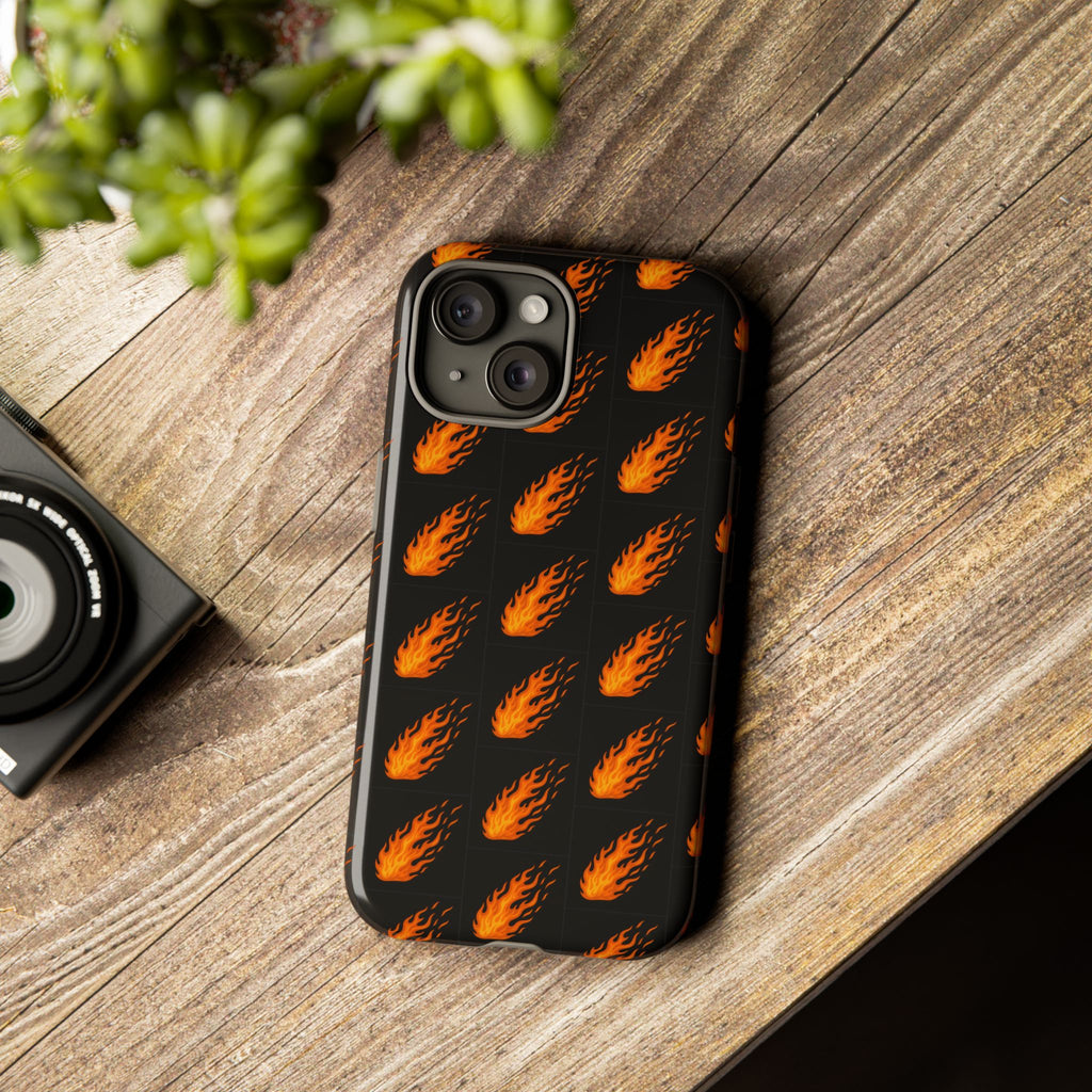 Flame Pattern Phone Case | Tough Cases for Adventurers, Gifts for Fire Lovers, Unique Cellphone Covers, Birthday Accessories, Cool [...]