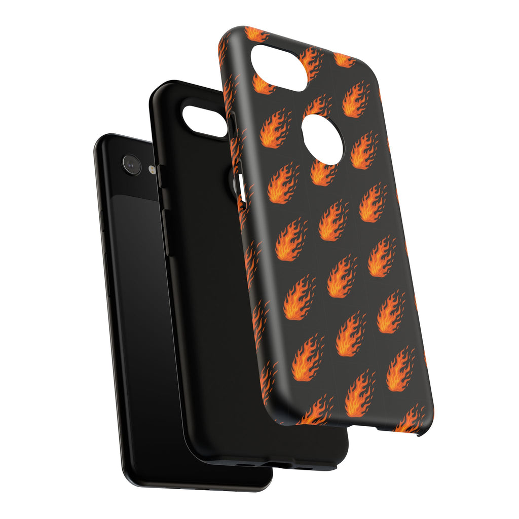 Flame Pattern Phone Case | Tough Cases for Adventurers, Gifts for Fire Lovers, Unique Cellphone Covers, Birthday Accessories, Cool [...]