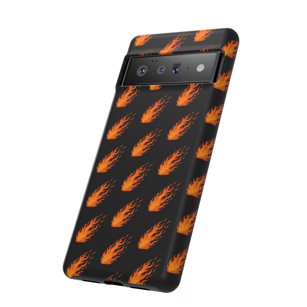 Flame Pattern Phone Case | Tough Cases for Adventurers, Gifts for Fire Lovers, Unique Cellphone Covers, Birthday Accessories, Cool [...]