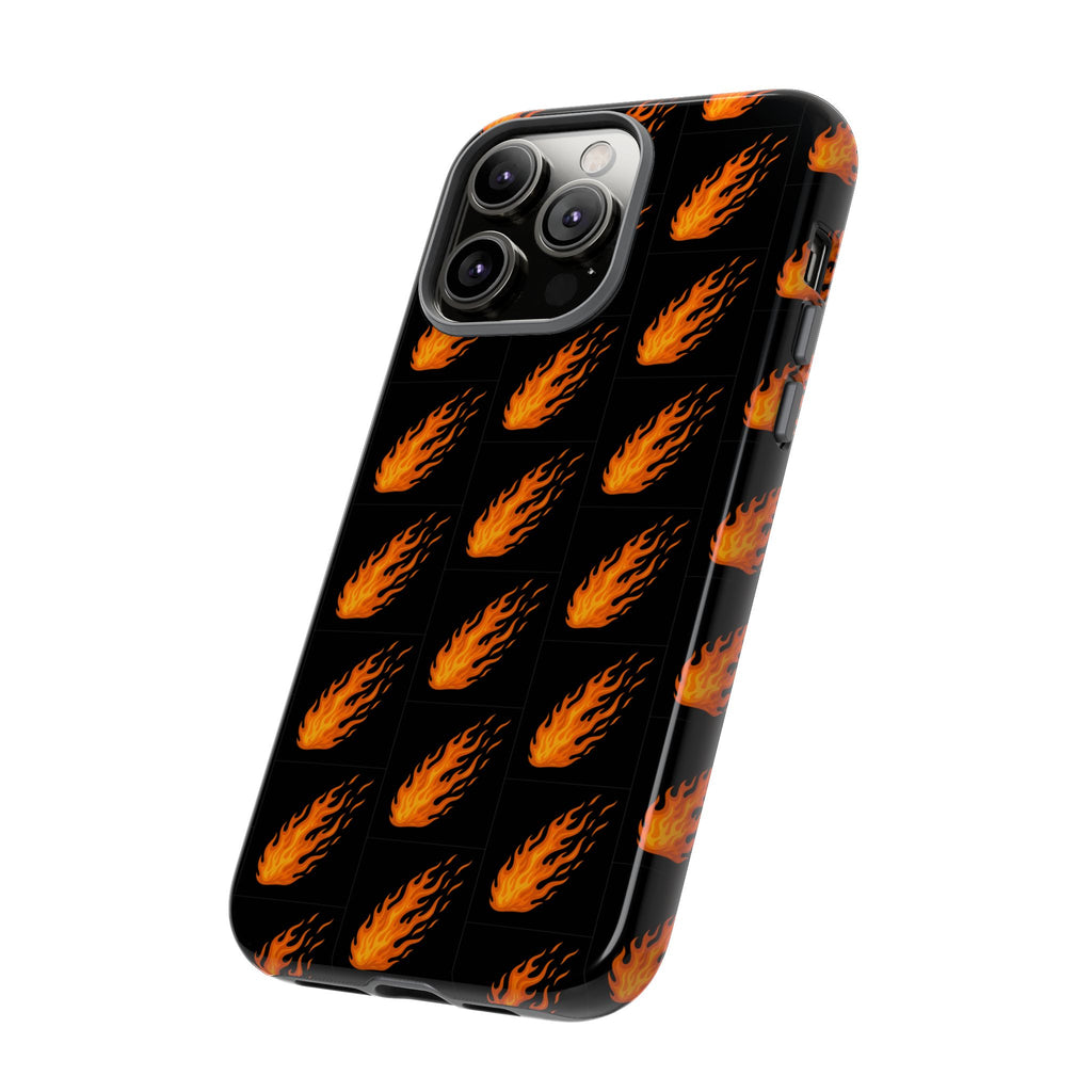 Flame Pattern Phone Case | Tough Cases for Adventurers, Gifts for Fire Lovers, Unique Cellphone Covers, Birthday Accessories, Cool [...]