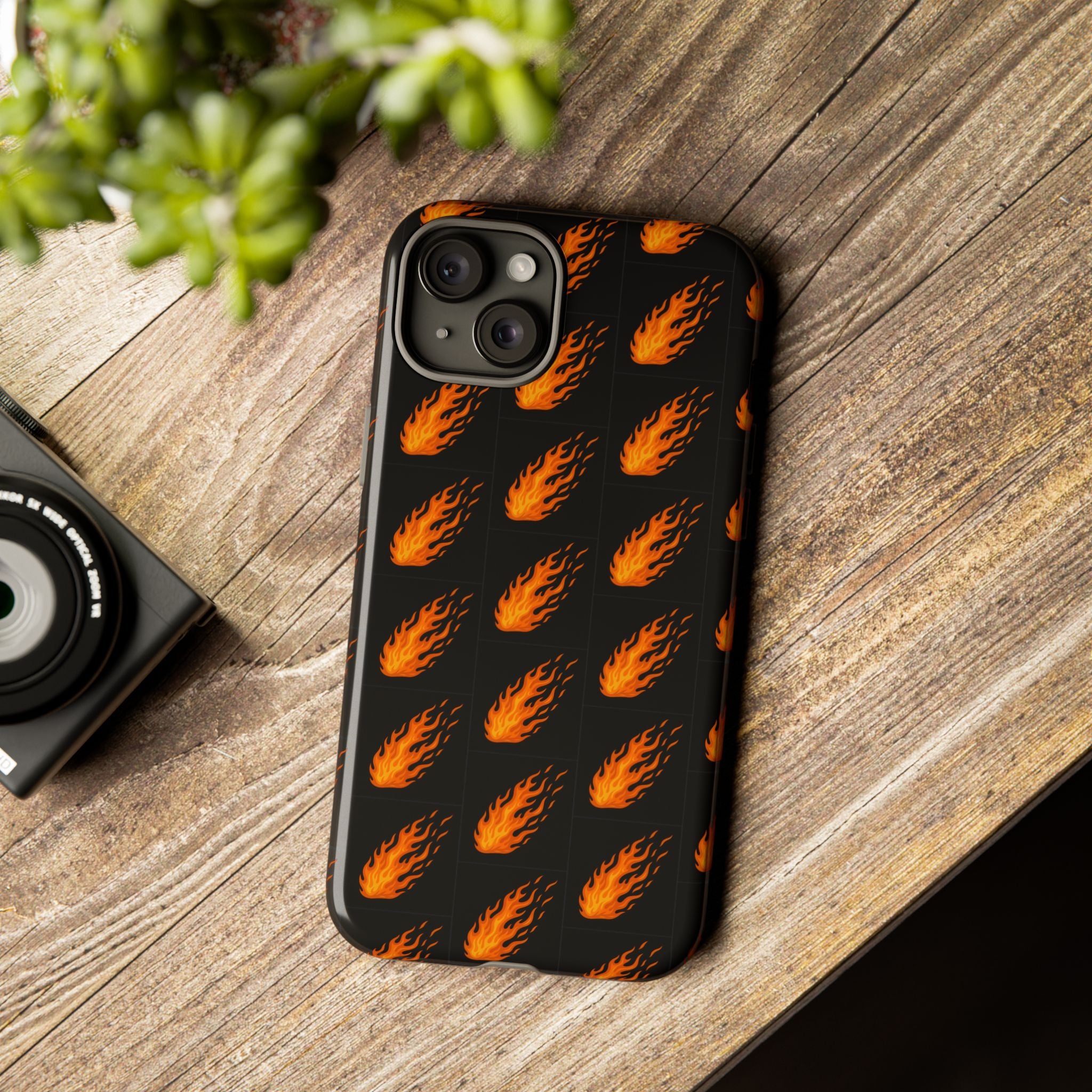 Flame Pattern Phone Case | Tough Cases for Adventurers, Gifts for Fire Lovers, Unique Cellphone Covers, Birthday Accessories, Cool [...]