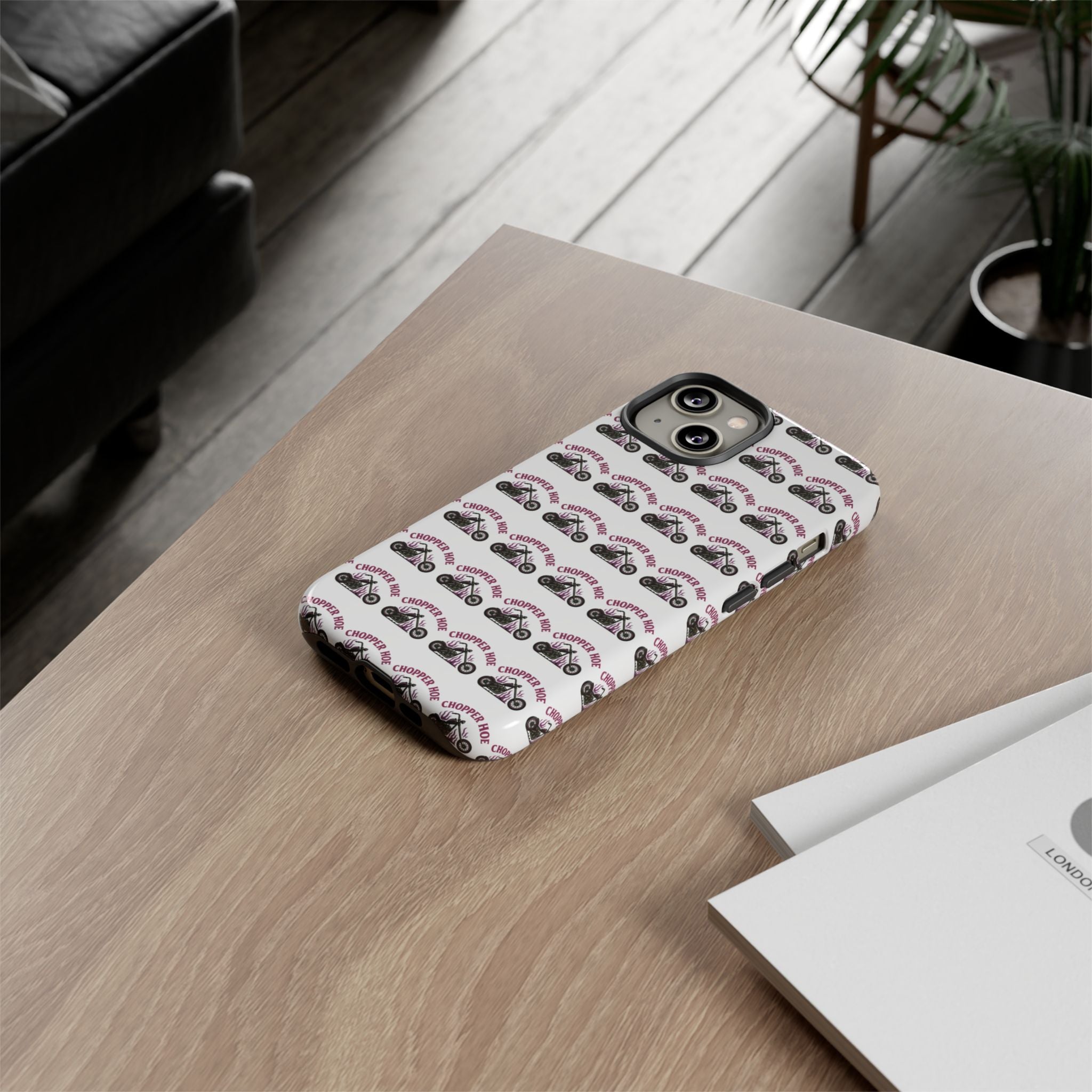 Chopper Hoe Phone Case, Tough Cases for Motorcycle Lovers, Biker Gifts, Custom Phone Cover, Cool Accessory for Him/Her