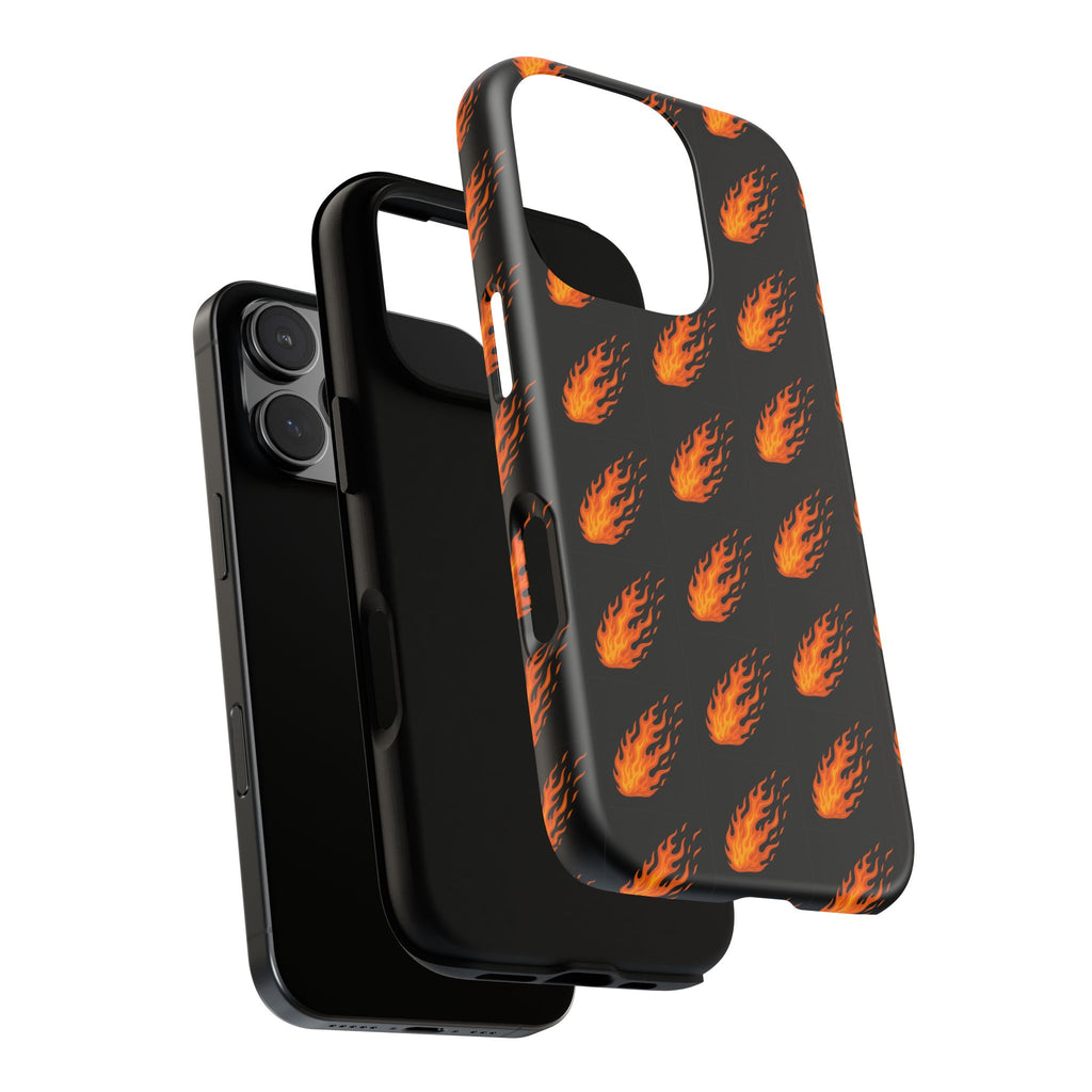 Flame Pattern Phone Case | Tough Cases for Adventurers, Gifts for Fire Lovers, Unique Cellphone Covers, Birthday Accessories, Cool [...]
