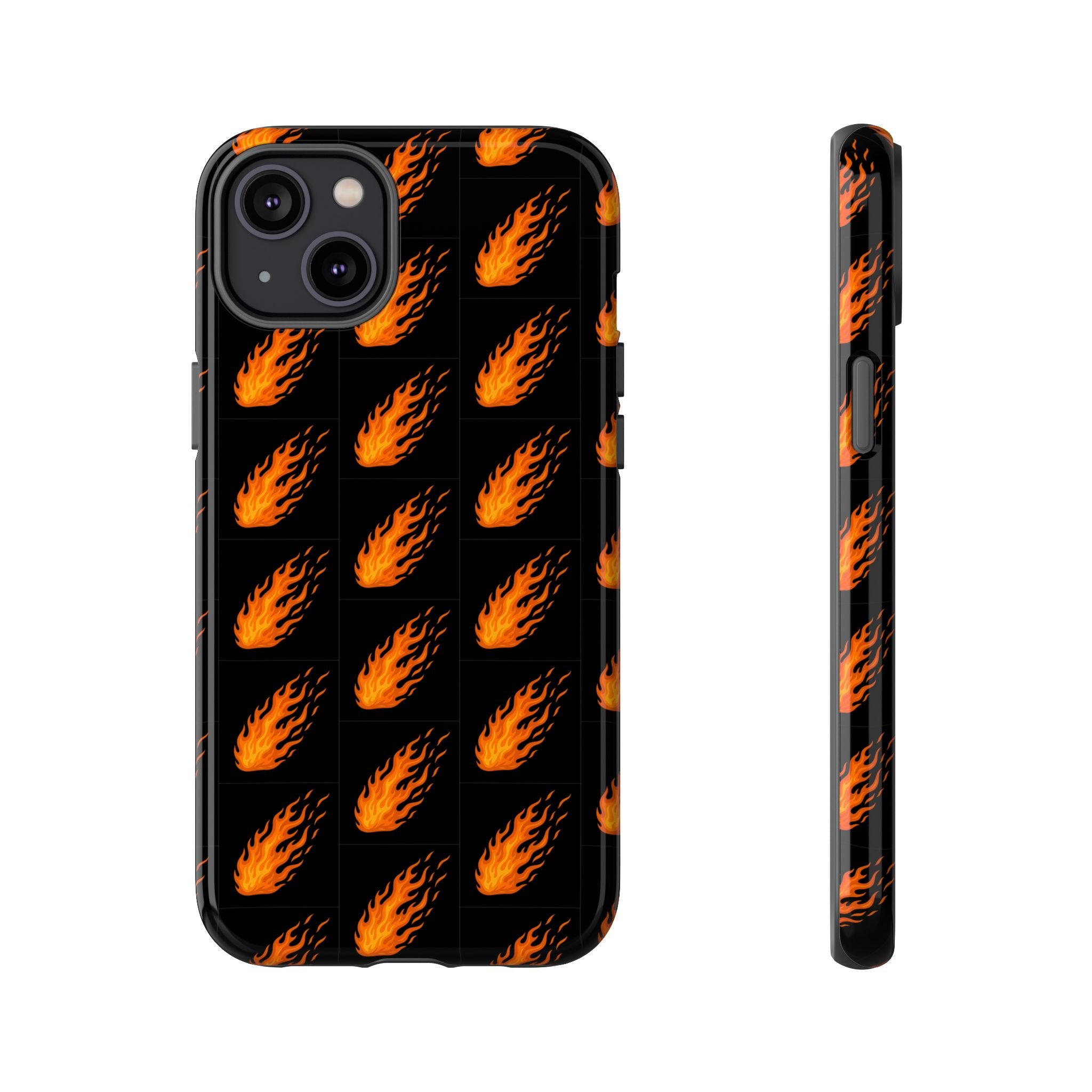 Flame Pattern Phone Case | Tough Cases for Adventurers, Gifts for Fire Lovers, Unique Cellphone Covers, Birthday Accessories, Cool [...]