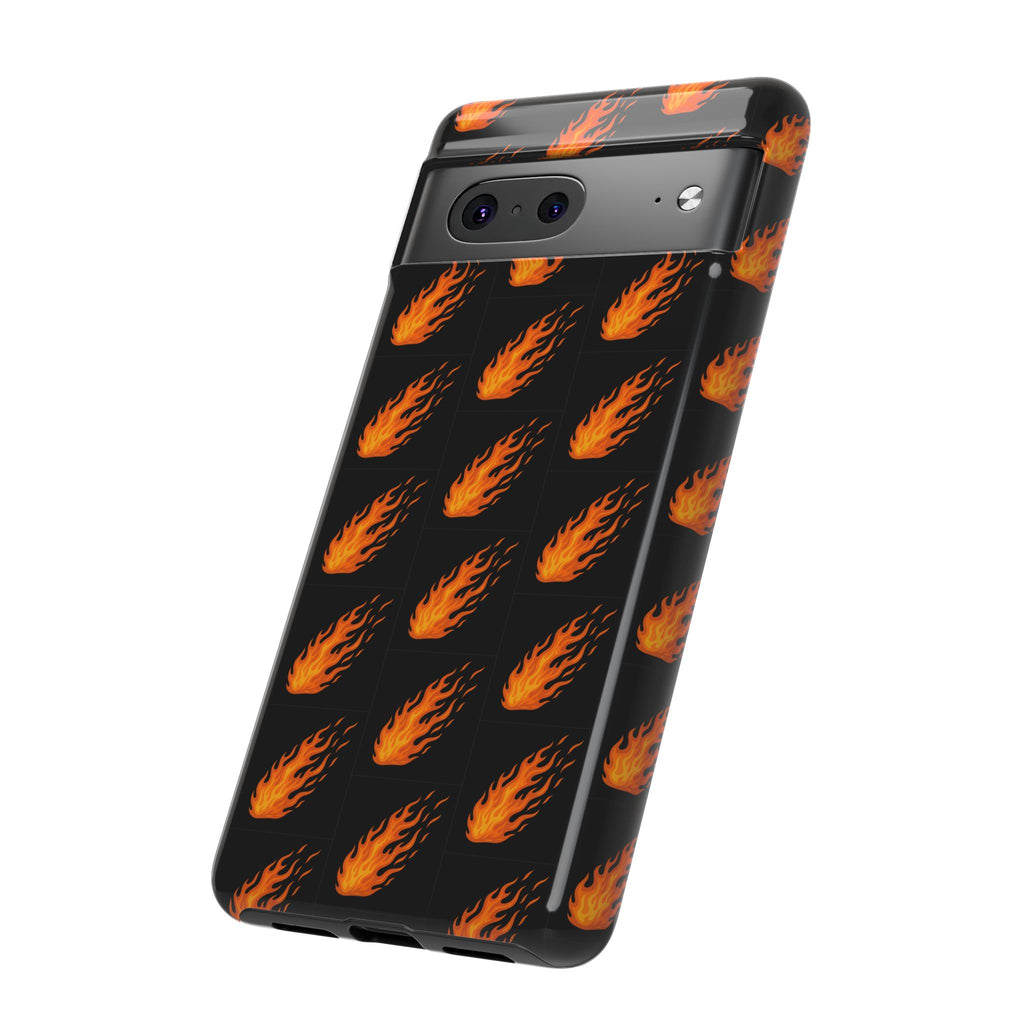 Flame Pattern Phone Case | Tough Cases for Adventurers, Gifts for Fire Lovers, Unique Cellphone Covers, Birthday Accessories, Cool [...]