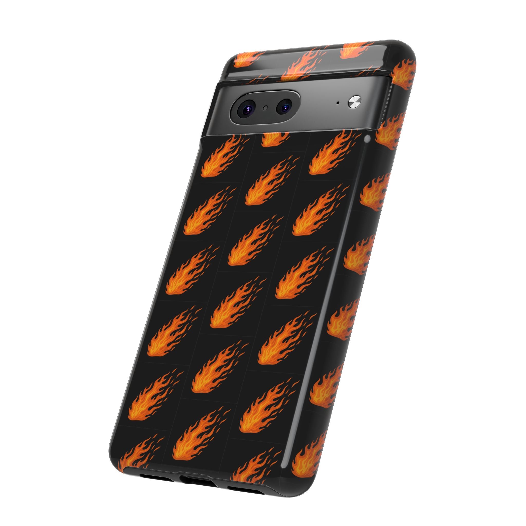Flame Pattern Phone Case | Tough Cases for Adventurers, Gifts for Fire Lovers, Unique Cellphone Covers, Birthday Accessories, Cool [...]