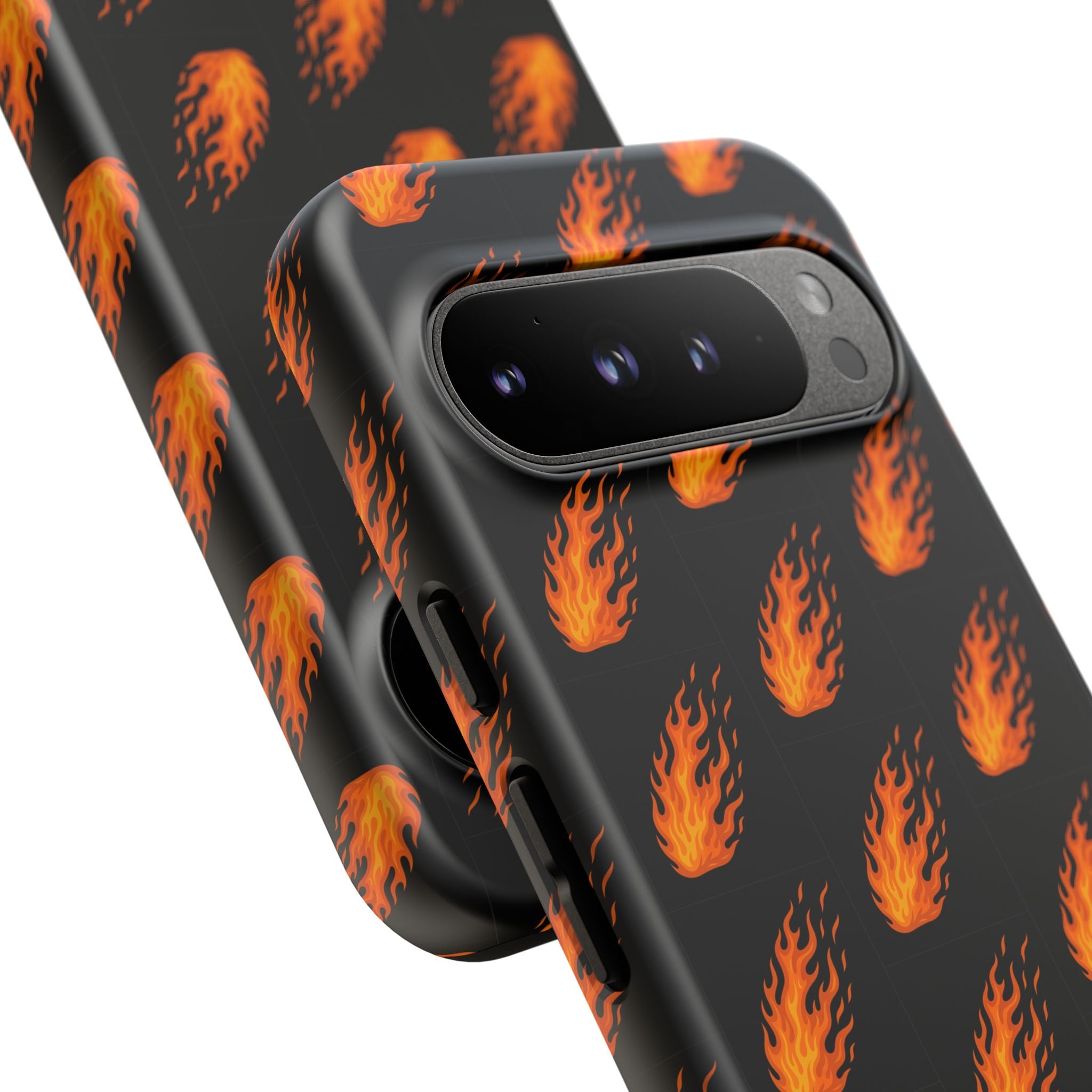 Flame Pattern Phone Case | Tough Cases for Adventurers, Gifts for Fire Lovers, Unique Cellphone Covers, Birthday Accessories, Cool [...]