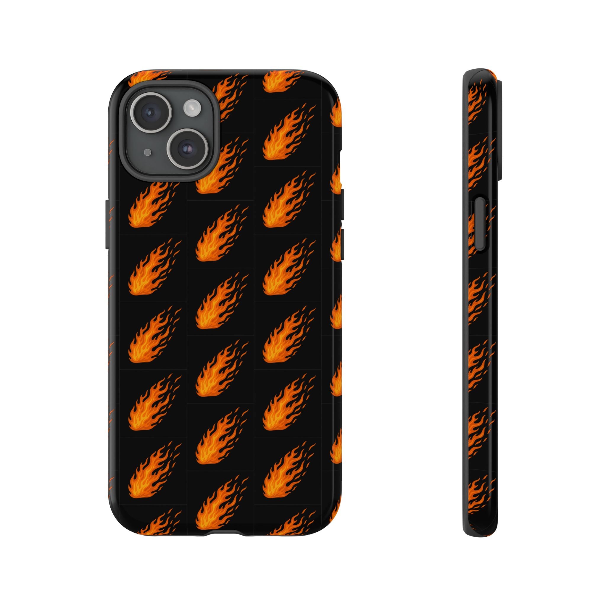 Flame Pattern Phone Case | Tough Cases for Adventurers, Gifts for Fire Lovers, Unique Cellphone Covers, Birthday Accessories, Cool [...]