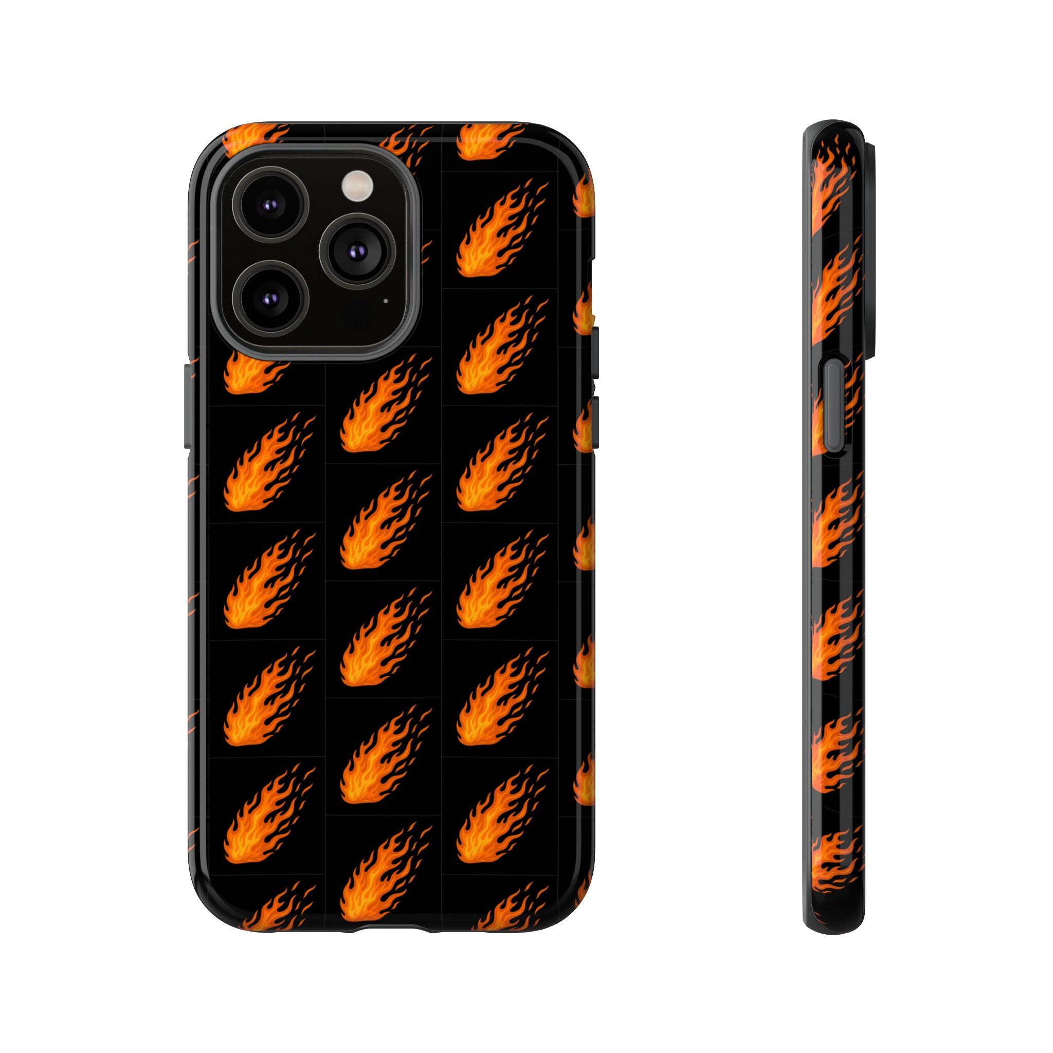 Flame Pattern Phone Case | Tough Cases for Adventurers, Gifts for Fire Lovers, Unique Cellphone Covers, Birthday Accessories, Cool [...]