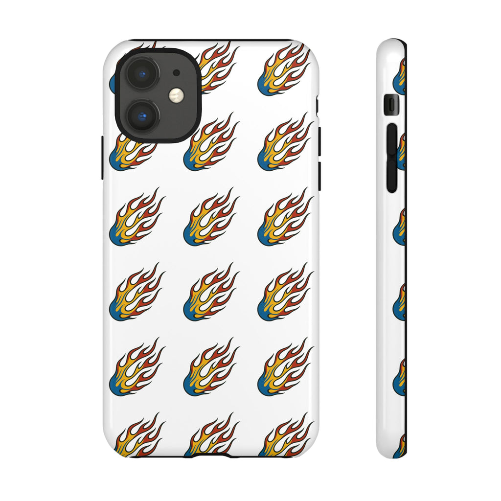 Flame Pattern Phone Case | Tough Cases | Stylish Phone Cover, Gift for Fire Enthusiasts, Trendy Mobile Accessory, Unique Design