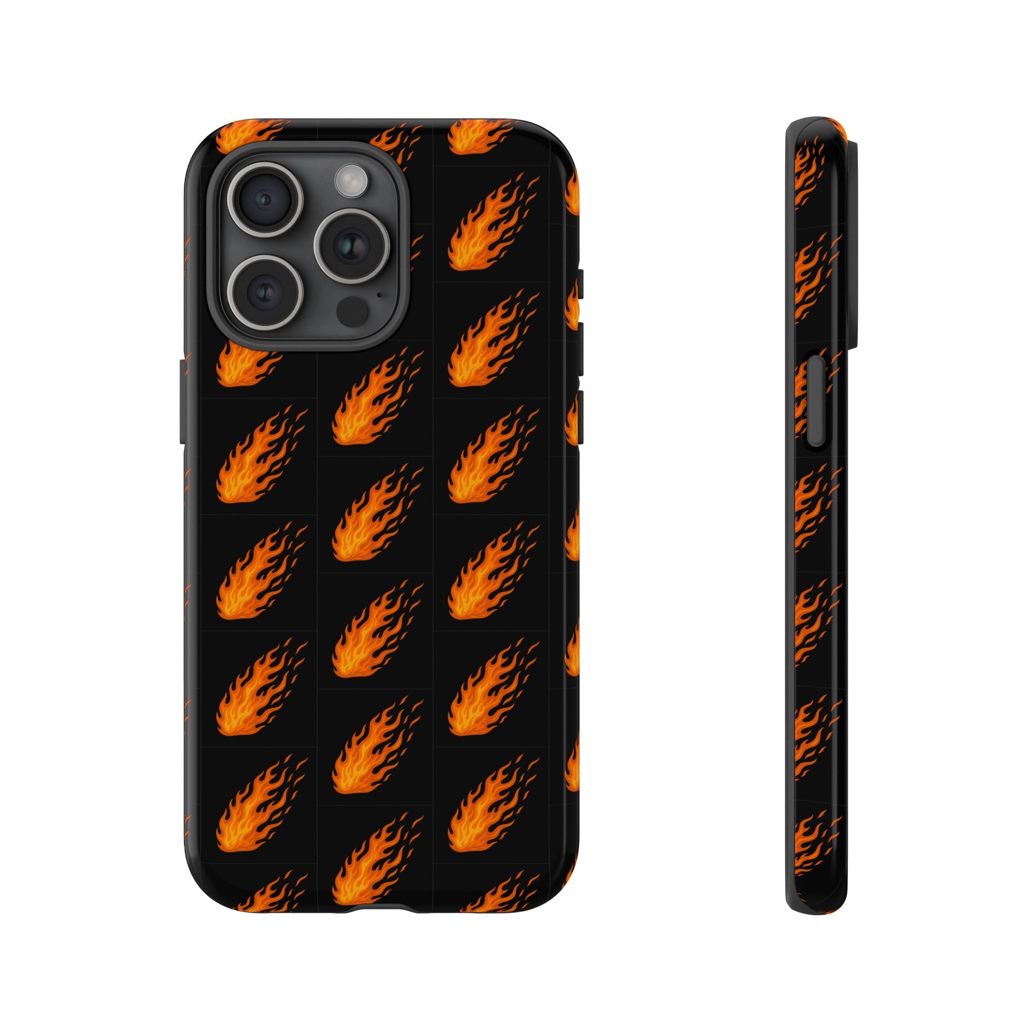 Flame Pattern Phone Case | Tough Cases for Adventurers, Gifts for Fire Lovers, Unique Cellphone Covers, Birthday Accessories, Cool [...]