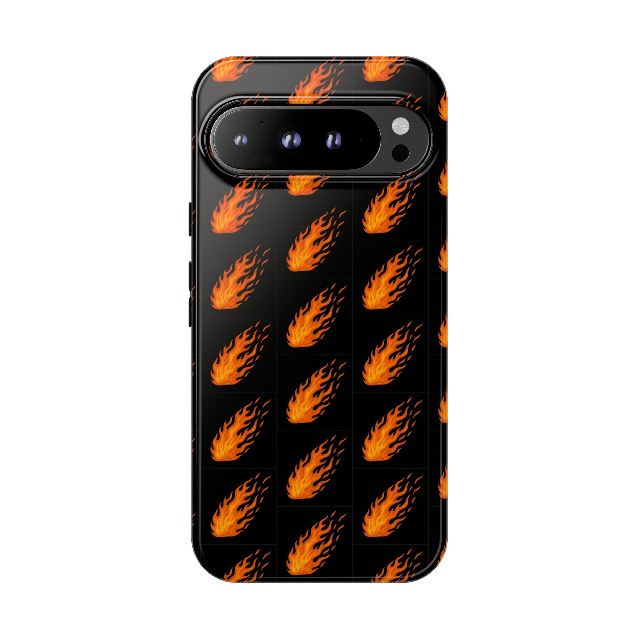 Flame Pattern Phone Case | Tough Cases for Adventurers, Gifts for Fire Lovers, Unique Cellphone Covers, Birthday Accessories, Cool [...]