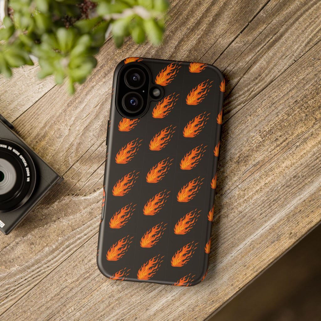 Flame Pattern Phone Case | Tough Cases for Adventurers, Gifts for Fire Lovers, Unique Cellphone Covers, Birthday Accessories, Cool [...]