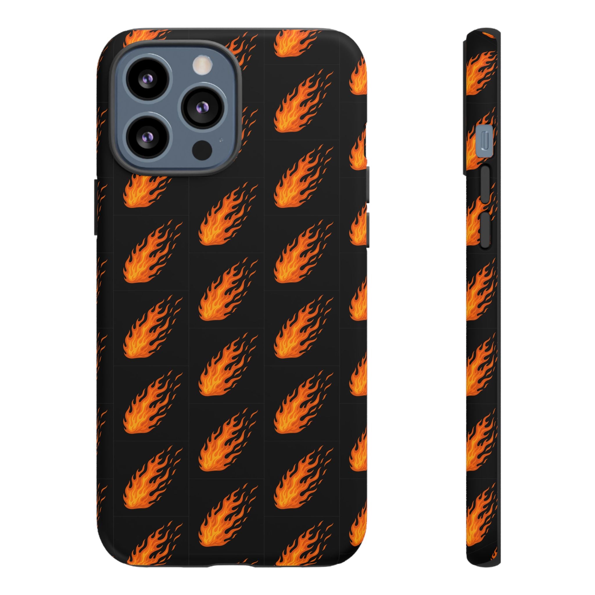Flame Pattern Phone Case | Tough Cases for Adventurers, Gifts for Fire Lovers, Unique Cellphone Covers, Birthday Accessories, Cool [...]