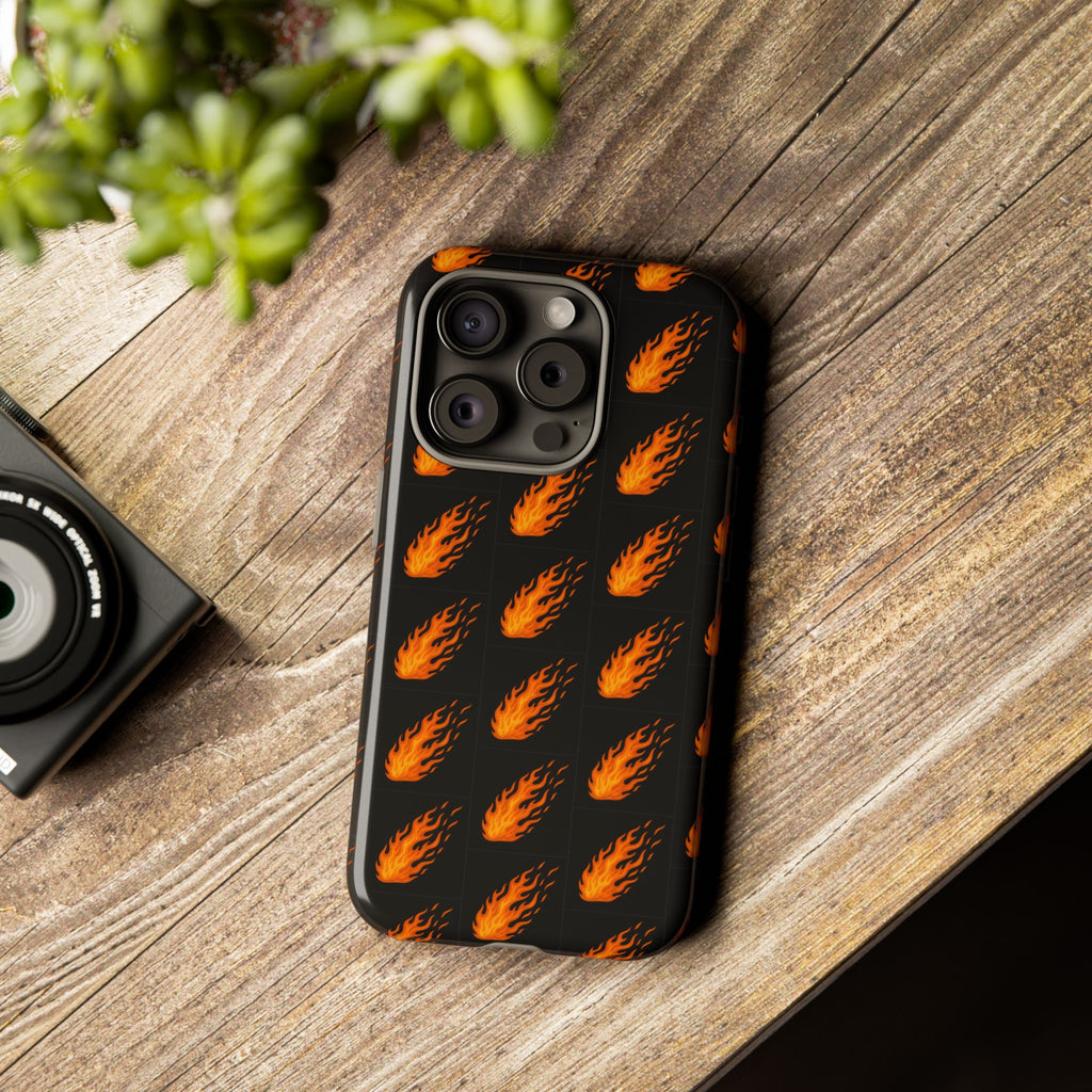 Flame Pattern Phone Case | Tough Cases for Adventurers, Gifts for Fire Lovers, Unique Cellphone Covers, Birthday Accessories, Cool [...]