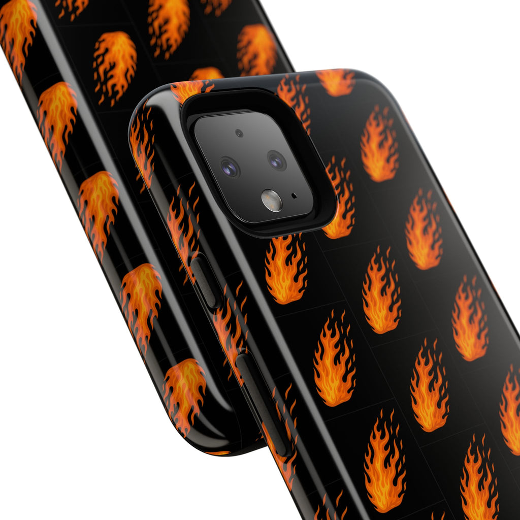 Flame Pattern Phone Case | Tough Cases for Adventurers, Gifts for Fire Lovers, Unique Cellphone Covers, Birthday Accessories, Cool [...]