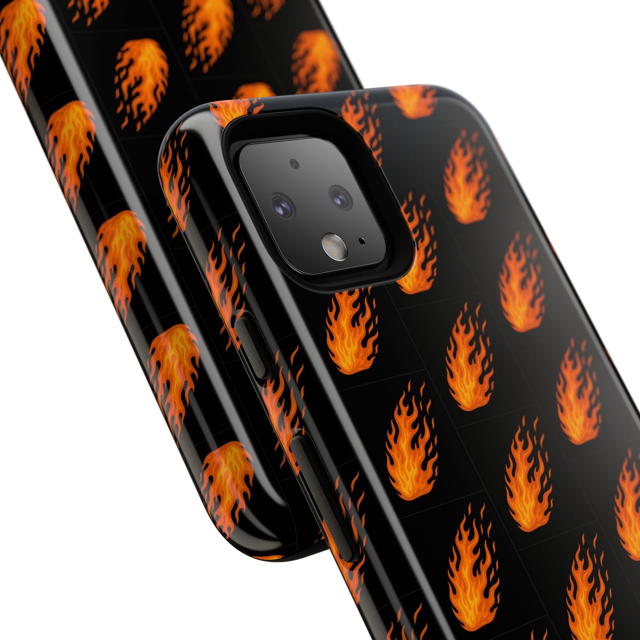 Flame Pattern Phone Case | Tough Cases for Adventurers, Gifts for Fire Lovers, Unique Cellphone Covers, Birthday Accessories, Cool [...]