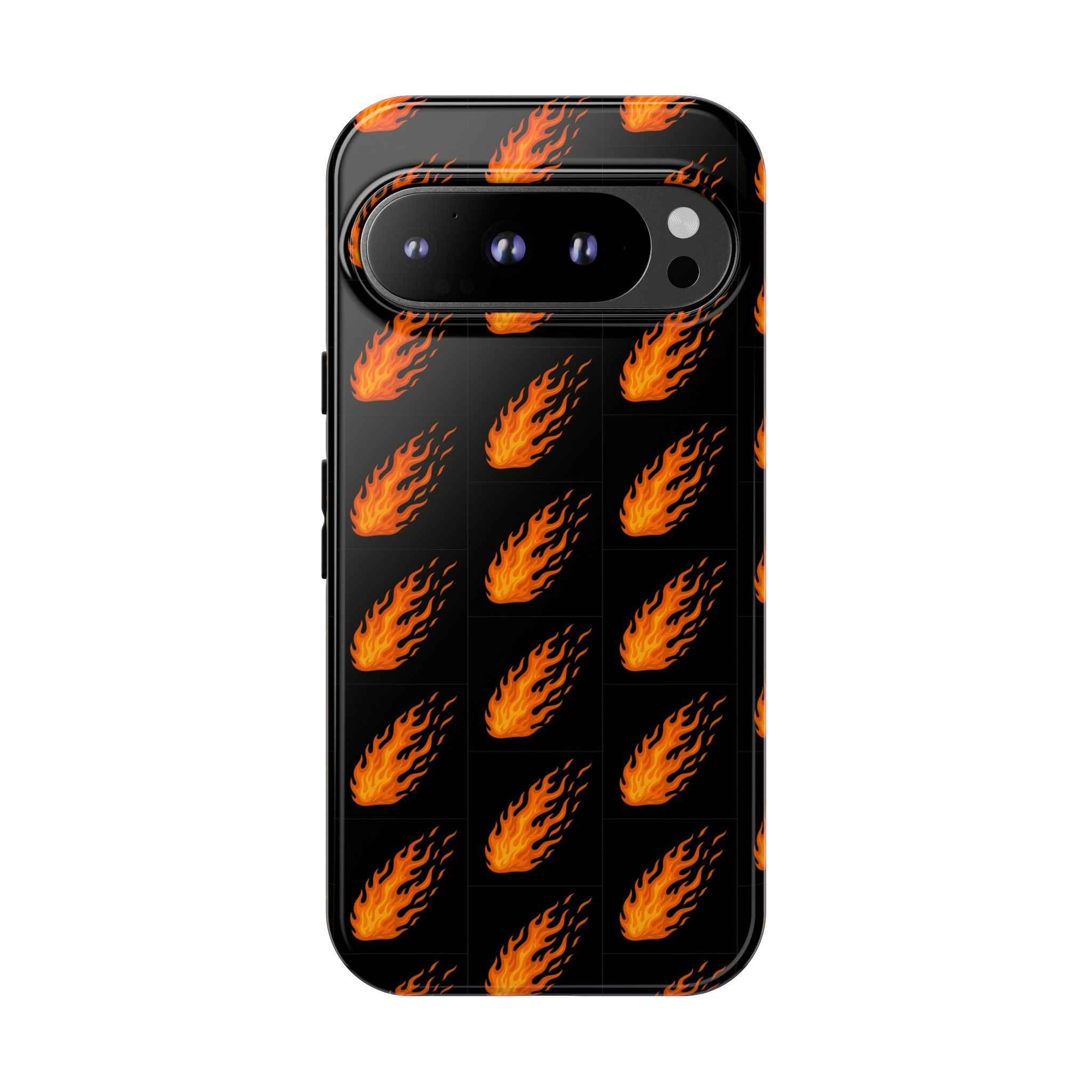 Flame Pattern Phone Case | Tough Cases for Adventurers, Gifts for Fire Lovers, Unique Cellphone Covers, Birthday Accessories, Cool [...]
