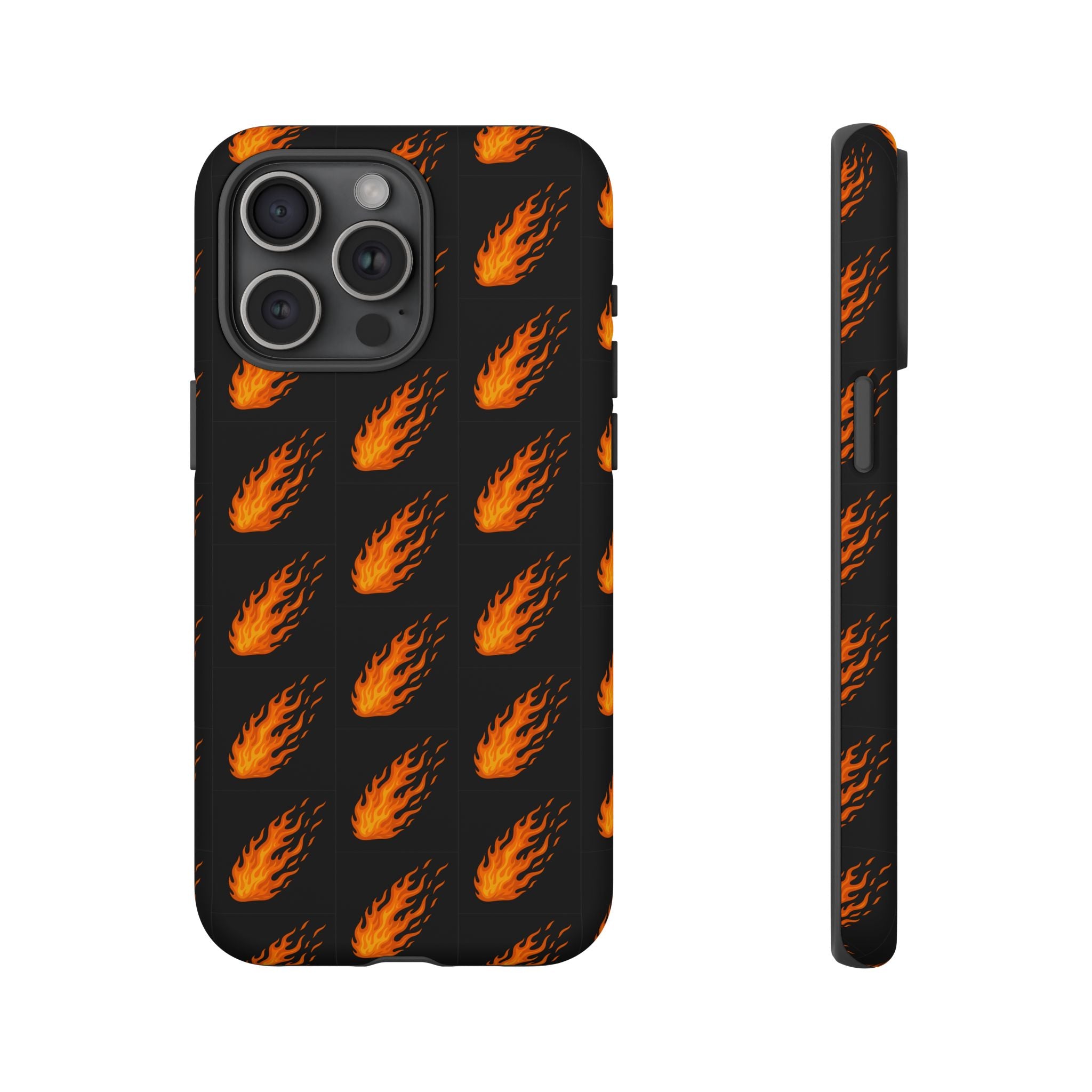 Flame Pattern Phone Case | Tough Cases for Adventurers, Gifts for Fire Lovers, Unique Cellphone Covers, Birthday Accessories, Cool [...]