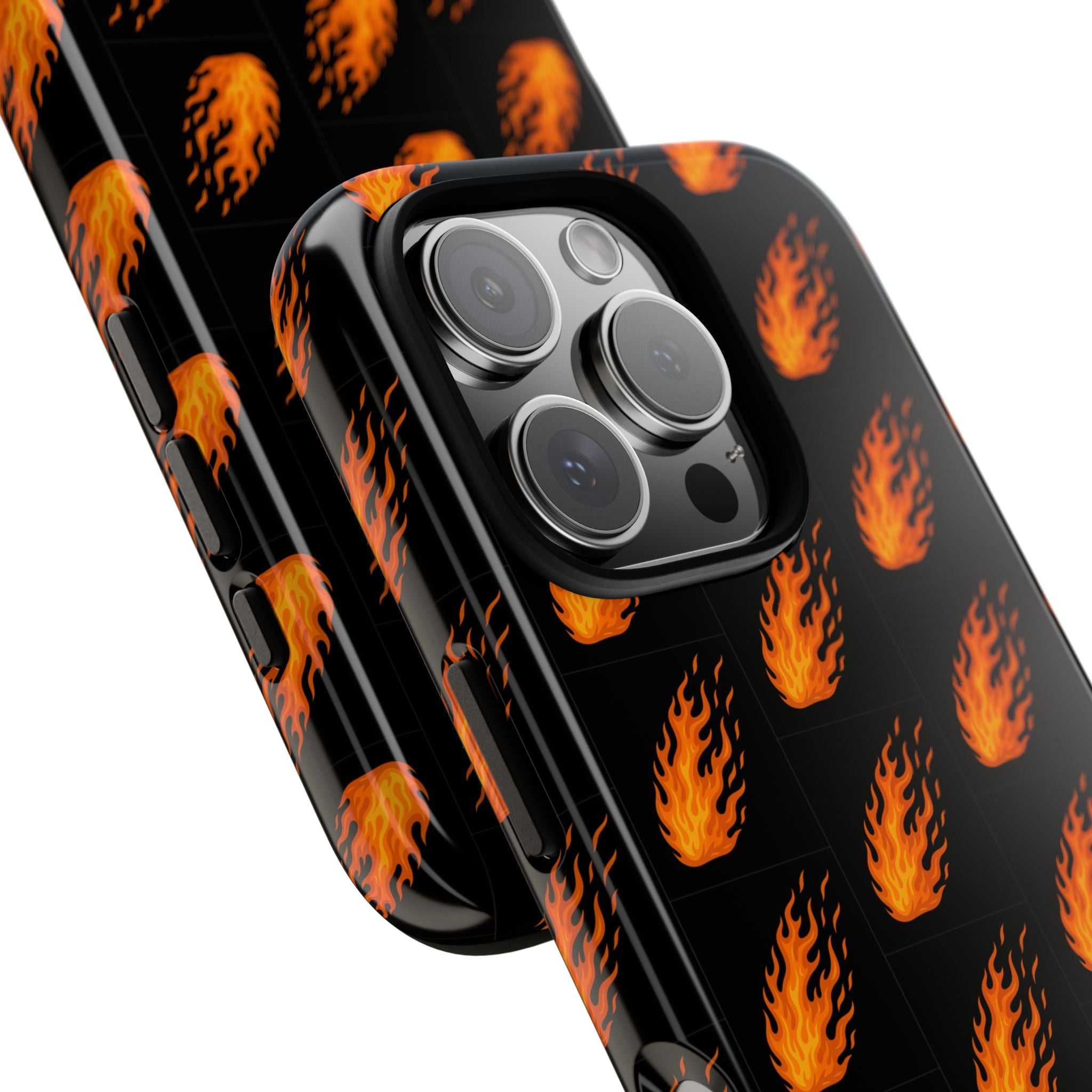 Flame Pattern Phone Case | Tough Cases for Adventurers, Gifts for Fire Lovers, Unique Cellphone Covers, Birthday Accessories, Cool [...]