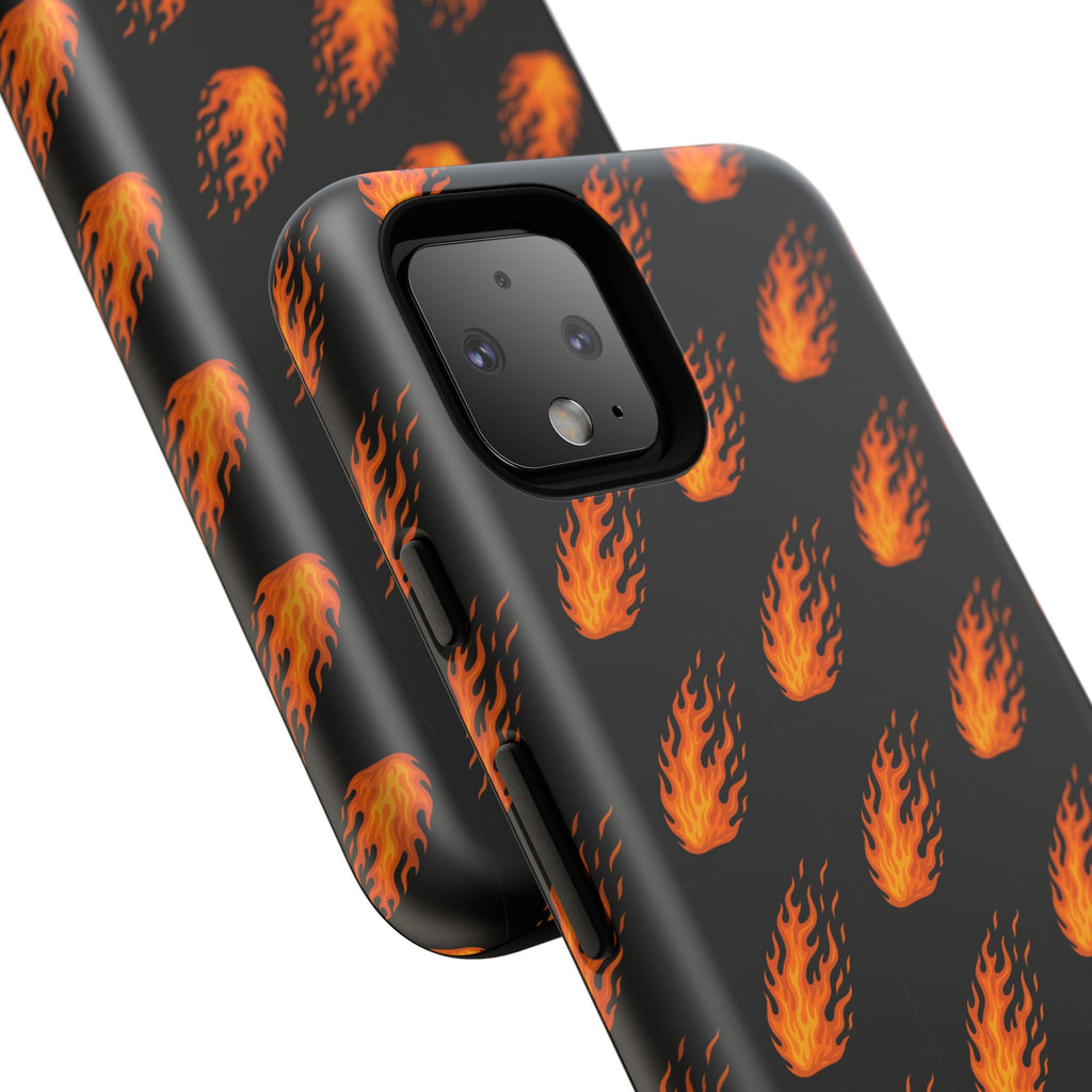 Flame Pattern Phone Case | Tough Cases for Adventurers, Gifts for Fire Lovers, Unique Cellphone Covers, Birthday Accessories, Cool [...]