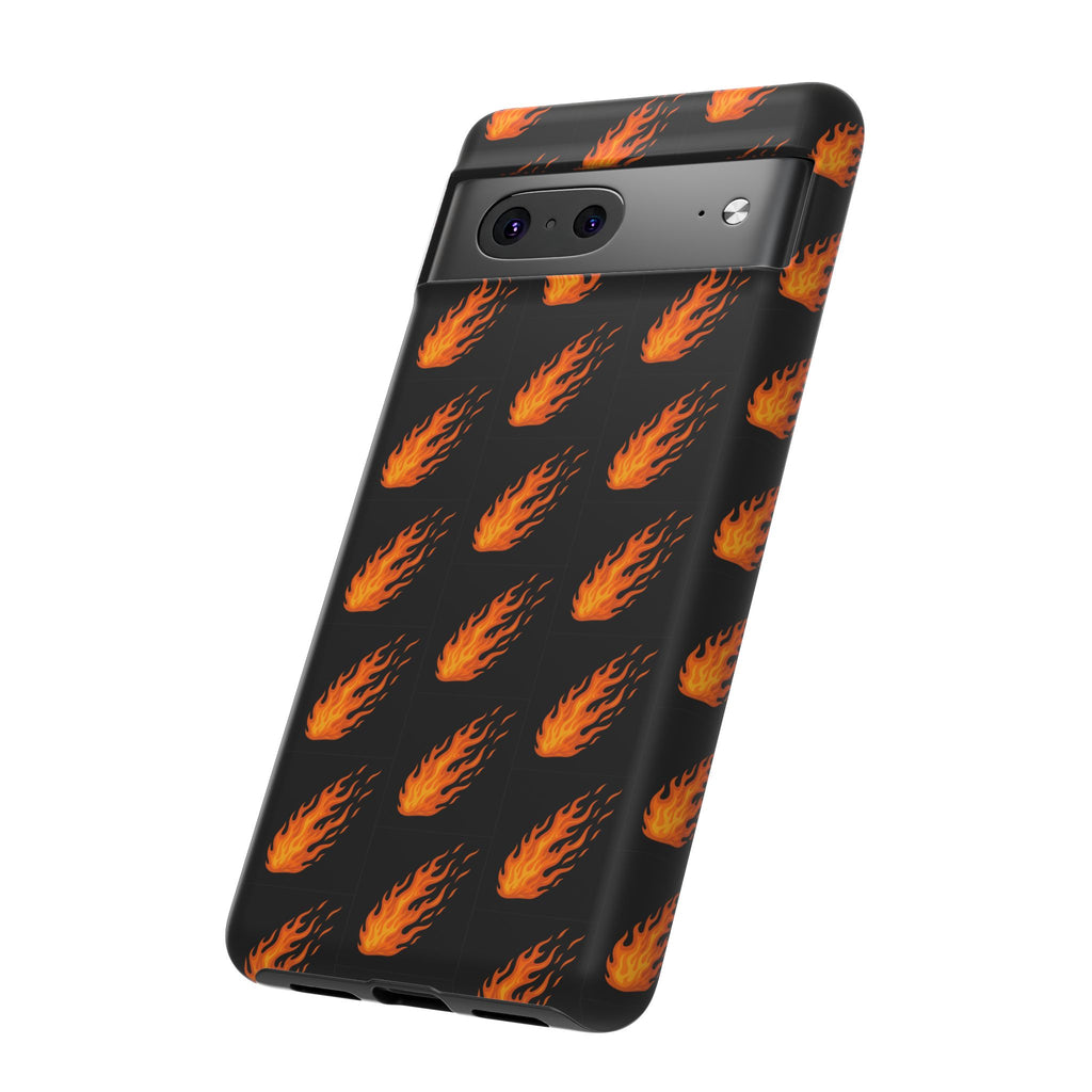 Flame Pattern Phone Case | Tough Cases for Adventurers, Gifts for Fire Lovers, Unique Cellphone Covers, Birthday Accessories, Cool [...]