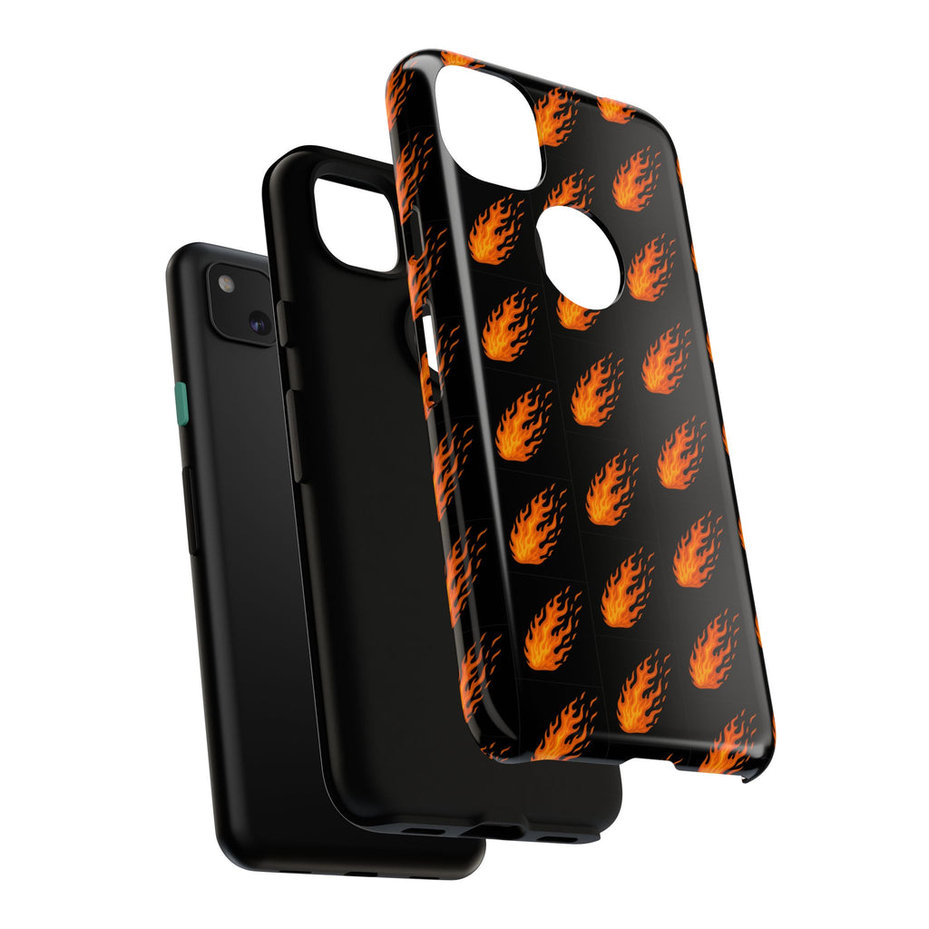 Flame Pattern Phone Case | Tough Cases for Adventurers, Gifts for Fire Lovers, Unique Cellphone Covers, Birthday Accessories, Cool [...]