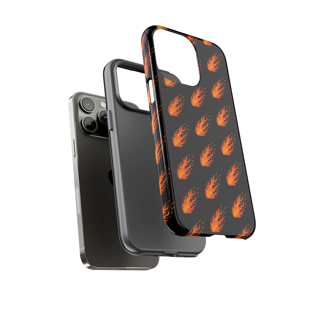Flame Pattern Phone Case | Tough Cases for Adventurers, Gifts for Fire Lovers, Unique Cellphone Covers, Birthday Accessories, Cool [...]