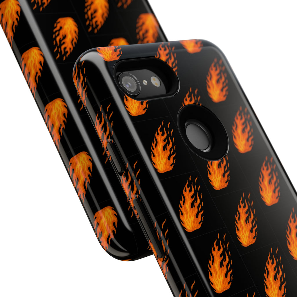 Flame Pattern Phone Case | Tough Cases for Adventurers, Gifts for Fire Lovers, Unique Cellphone Covers, Birthday Accessories, Cool [...]
