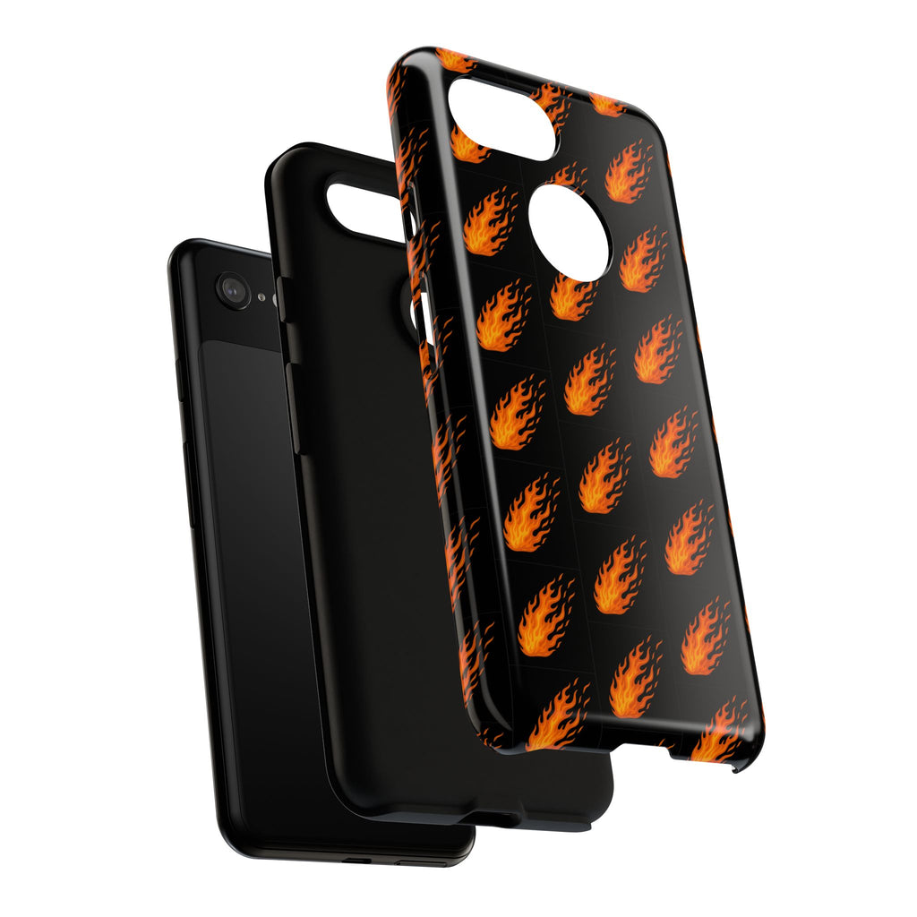 Flame Pattern Phone Case | Tough Cases for Adventurers, Gifts for Fire Lovers, Unique Cellphone Covers, Birthday Accessories, Cool [...]