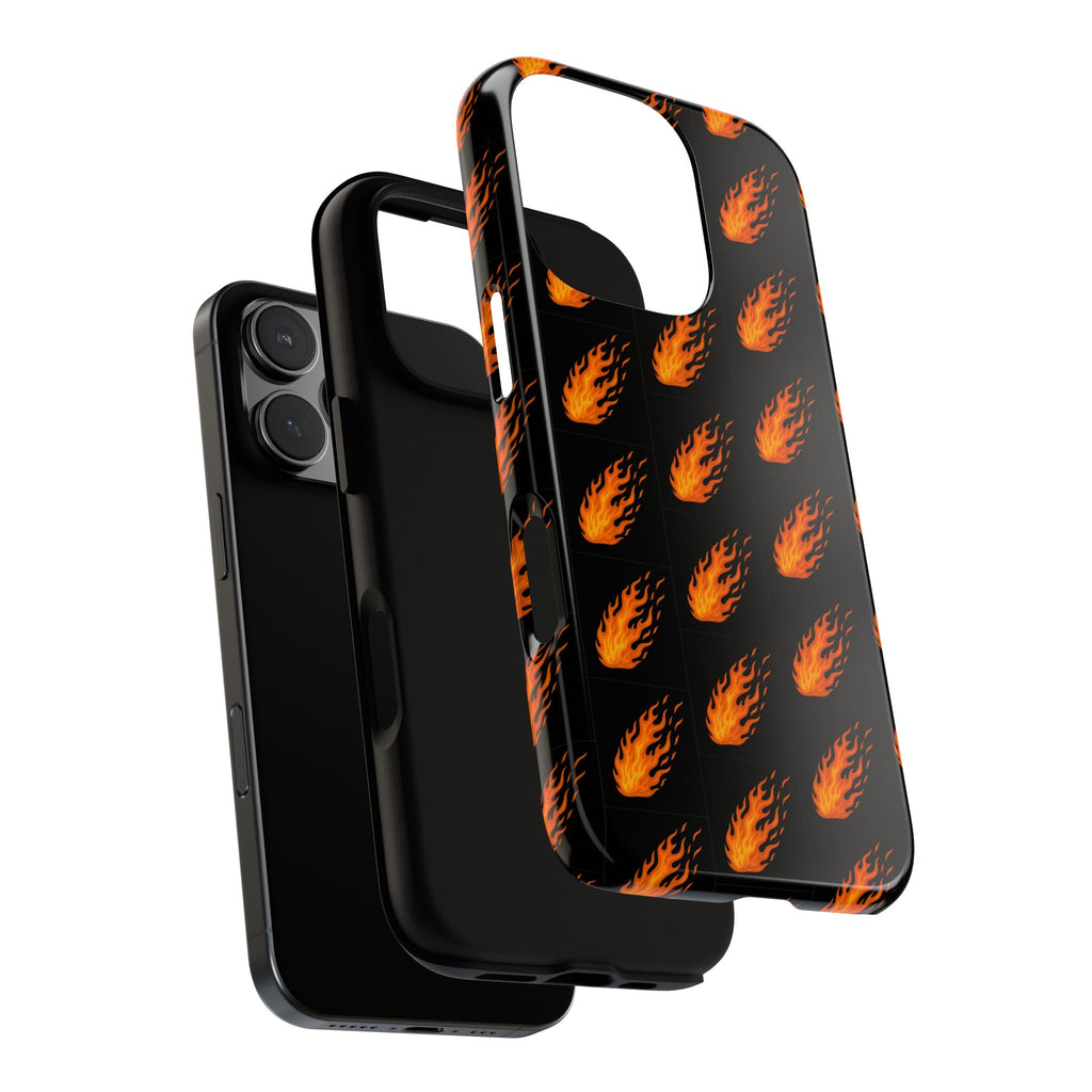 Flame Pattern Phone Case | Tough Cases for Adventurers, Gifts for Fire Lovers, Unique Cellphone Covers, Birthday Accessories, Cool [...]