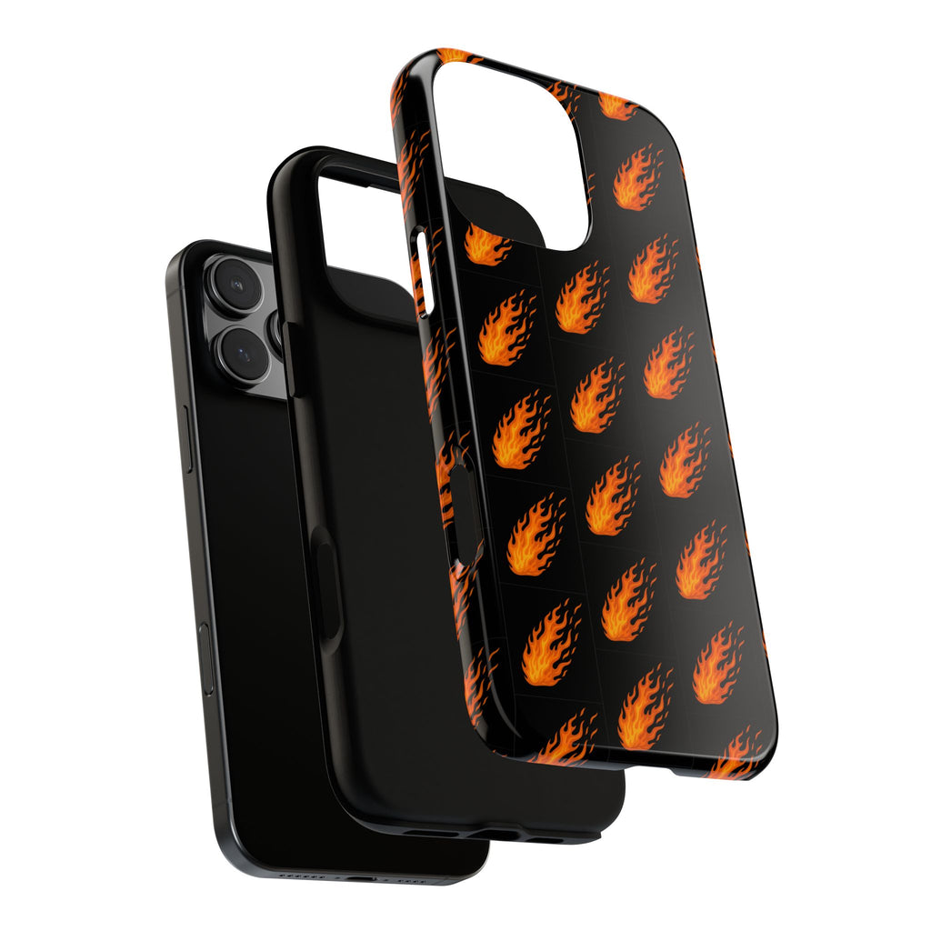 Flame Pattern Phone Case | Tough Cases for Adventurers, Gifts for Fire Lovers, Unique Cellphone Covers, Birthday Accessories, Cool [...]