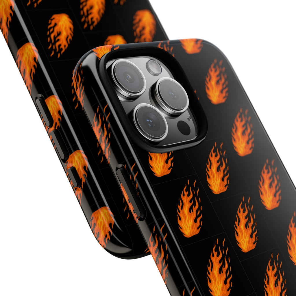 Flame Pattern Phone Case | Tough Cases for Adventurers, Gifts for Fire Lovers, Unique Cellphone Covers, Birthday Accessories, Cool [...]
