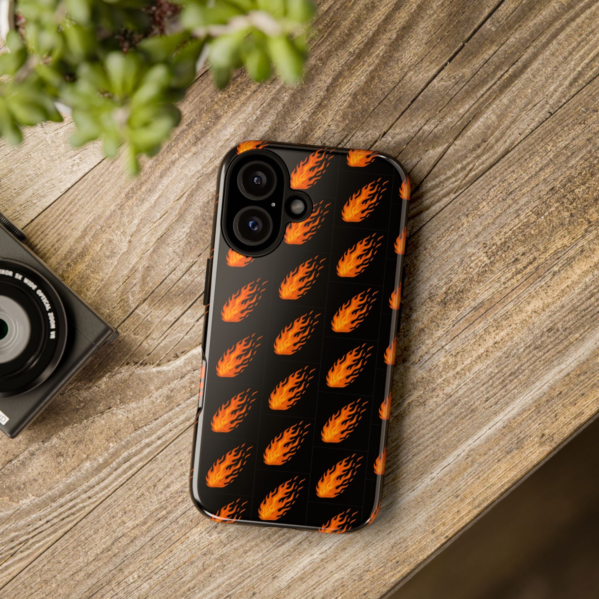 Flame Pattern Phone Case | Tough Cases for Adventurers, Gifts for Fire Lovers, Unique Cellphone Covers, Birthday Accessories, Cool [...]