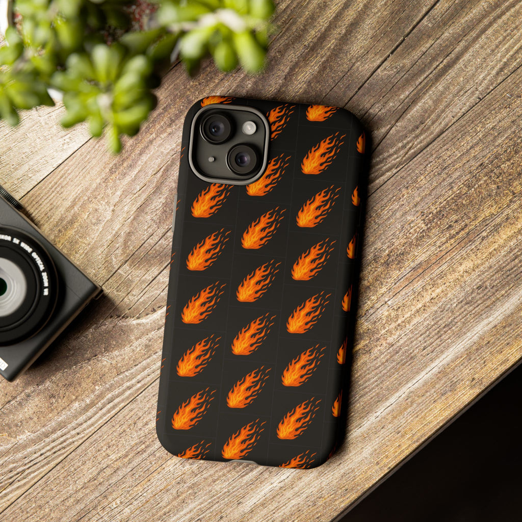 Flame Pattern Phone Case | Tough Cases for Adventurers, Gifts for Fire Lovers, Unique Cellphone Covers, Birthday Accessories, Cool [...]