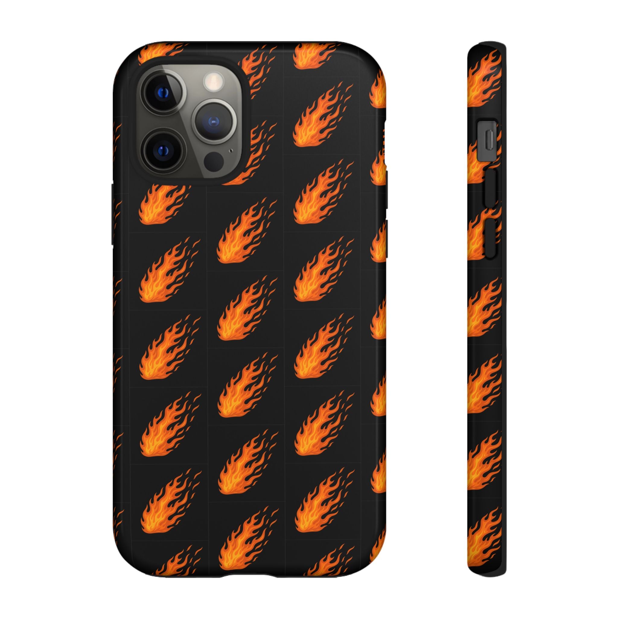 Flame Pattern Phone Case | Tough Cases for Adventurers, Gifts for Fire Lovers, Unique Cellphone Covers, Birthday Accessories, Cool [...]