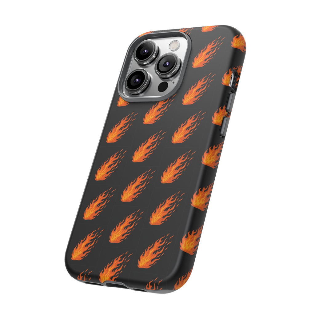 Flame Pattern Phone Case | Tough Cases for Adventurers, Gifts for Fire Lovers, Unique Cellphone Covers, Birthday Accessories, Cool [...]