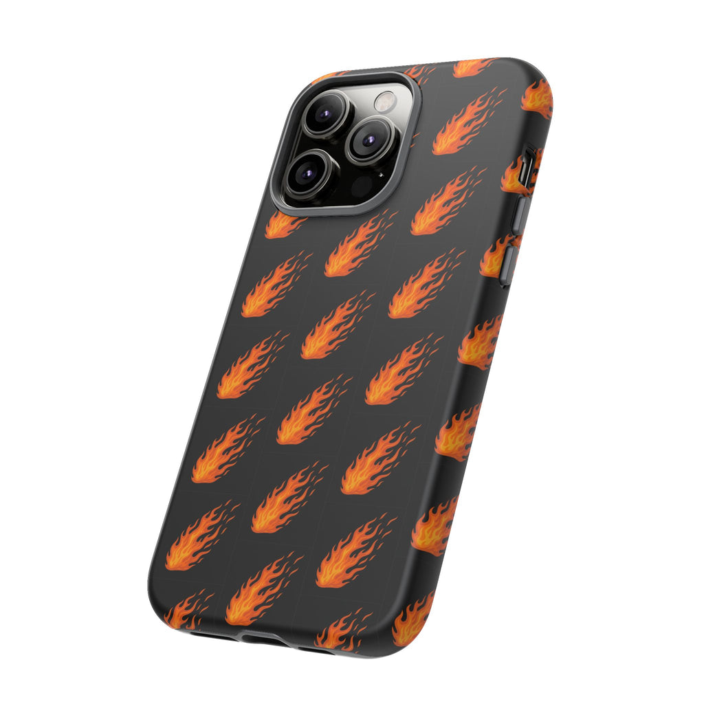 Flame Pattern Phone Case | Tough Cases for Adventurers, Gifts for Fire Lovers, Unique Cellphone Covers, Birthday Accessories, Cool [...]