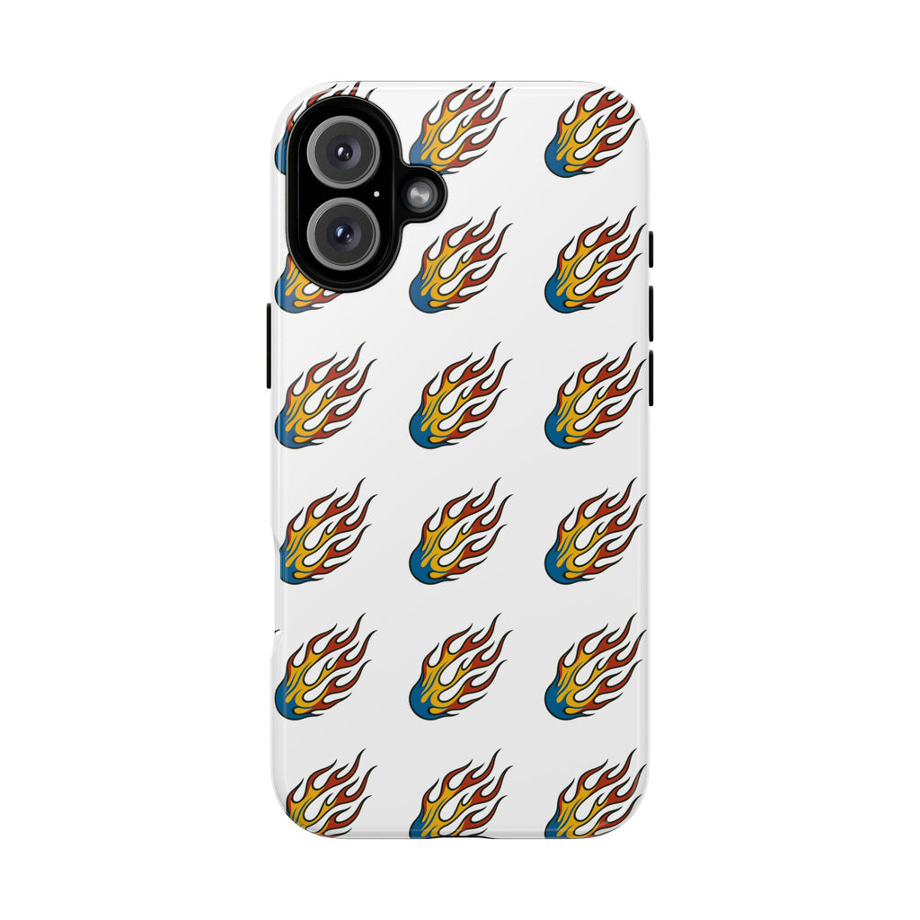 Flame Pattern Phone Case | Tough Cases | Stylish Phone Cover, Gift for Fire Enthusiasts, Trendy Mobile Accessory, Unique Design